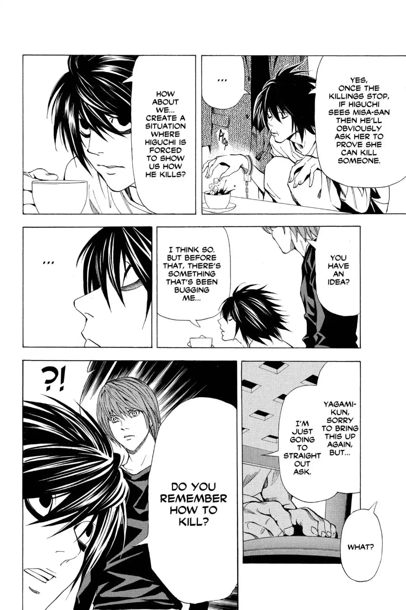 Death Note manga, chapter 49, page 12 of 24