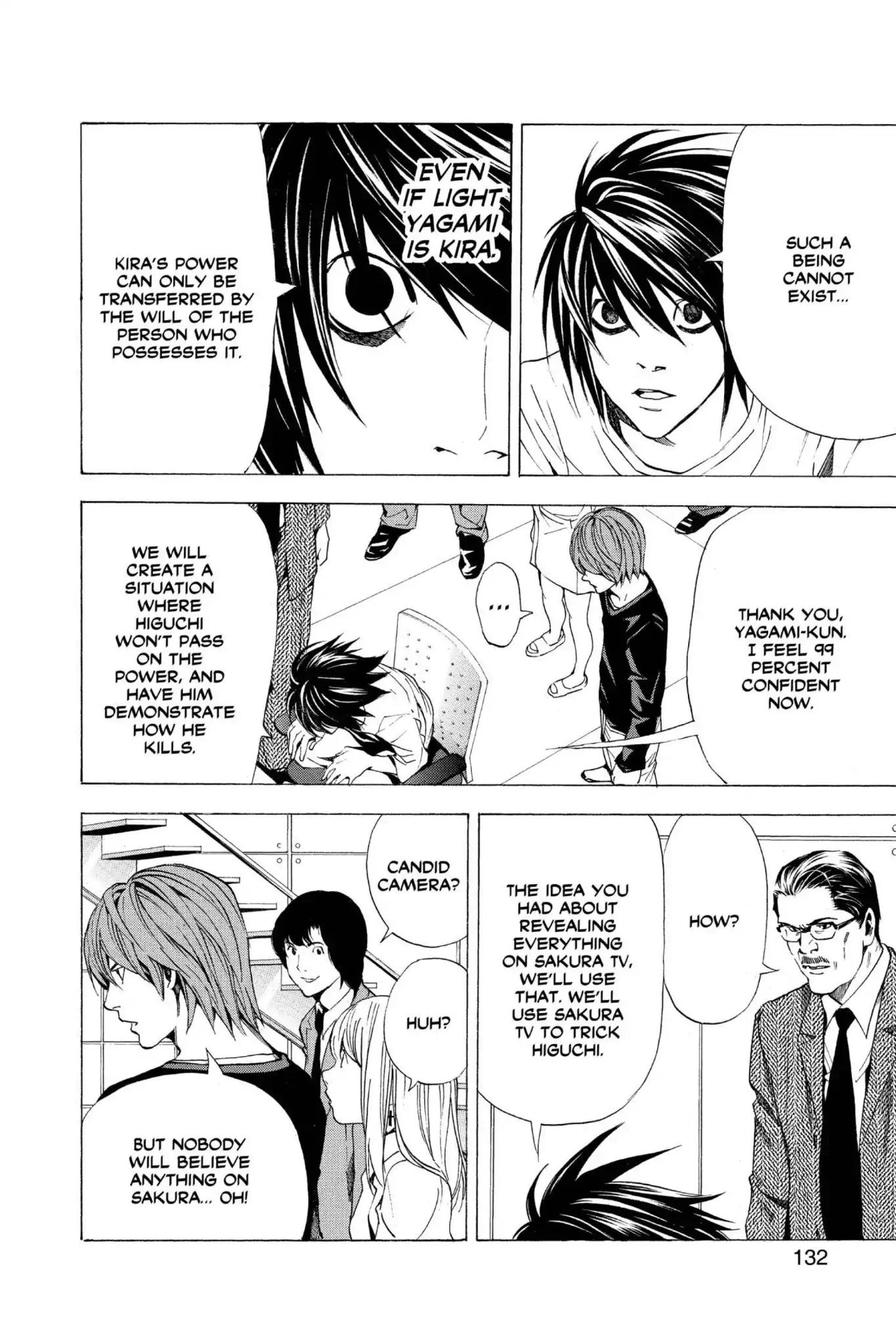 Death Note manga, chapter 49, page 16 of 24