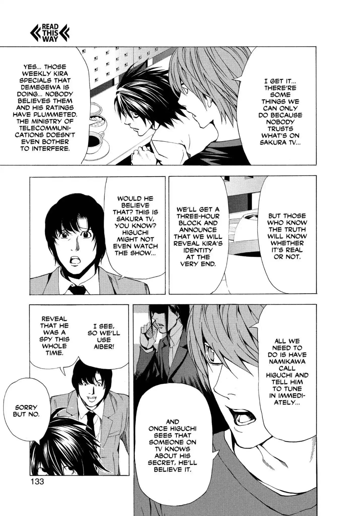 Death Note manga, chapter 49, page 17 of 24