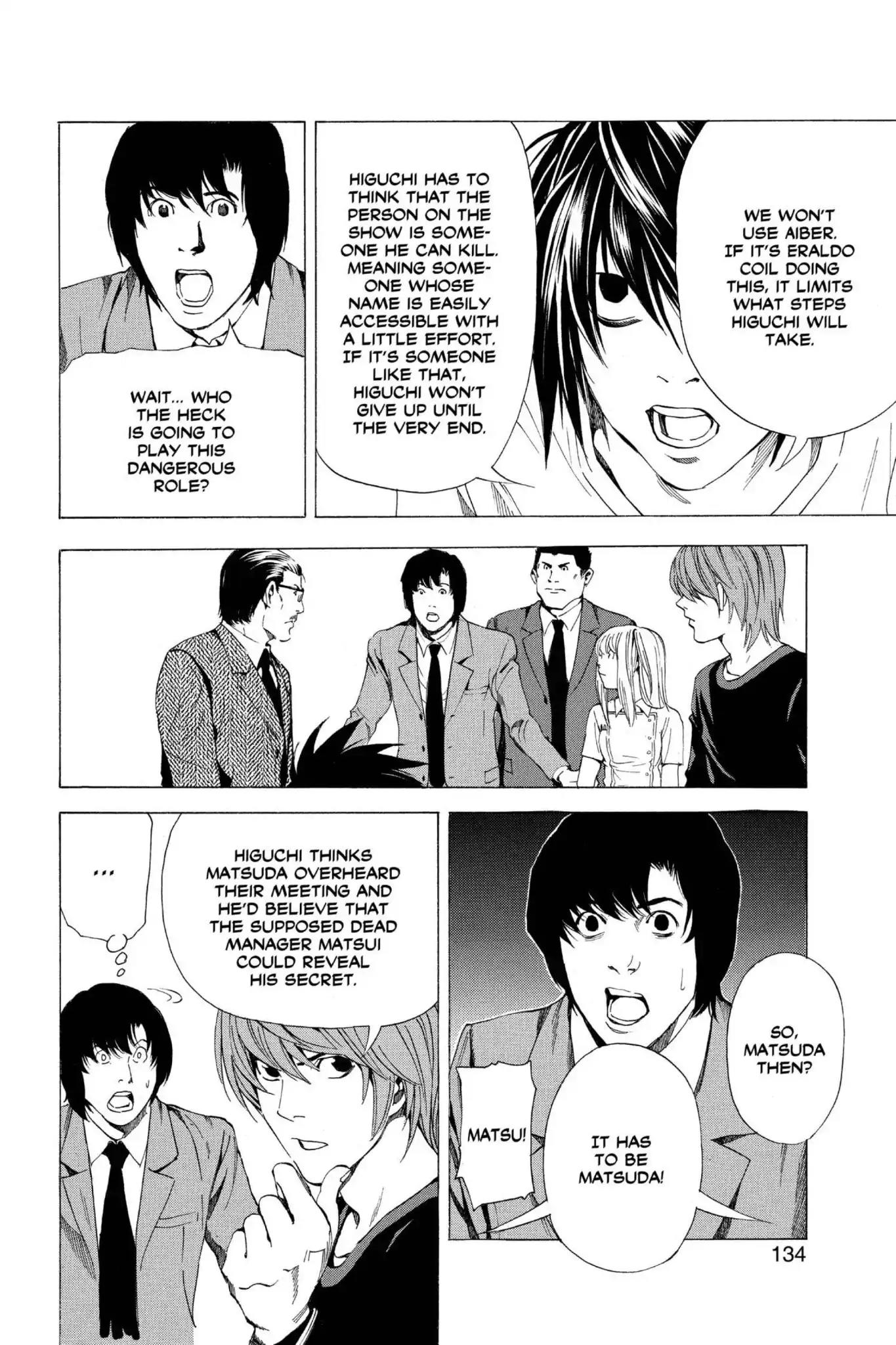 Death Note manga, chapter 49, page 18 of 24