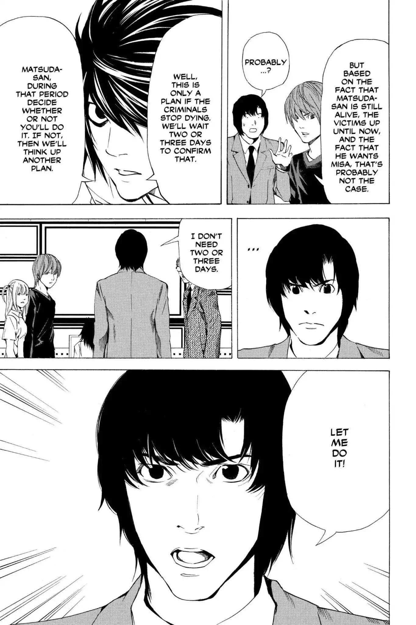 Death Note manga, chapter 49, page 23 of 24