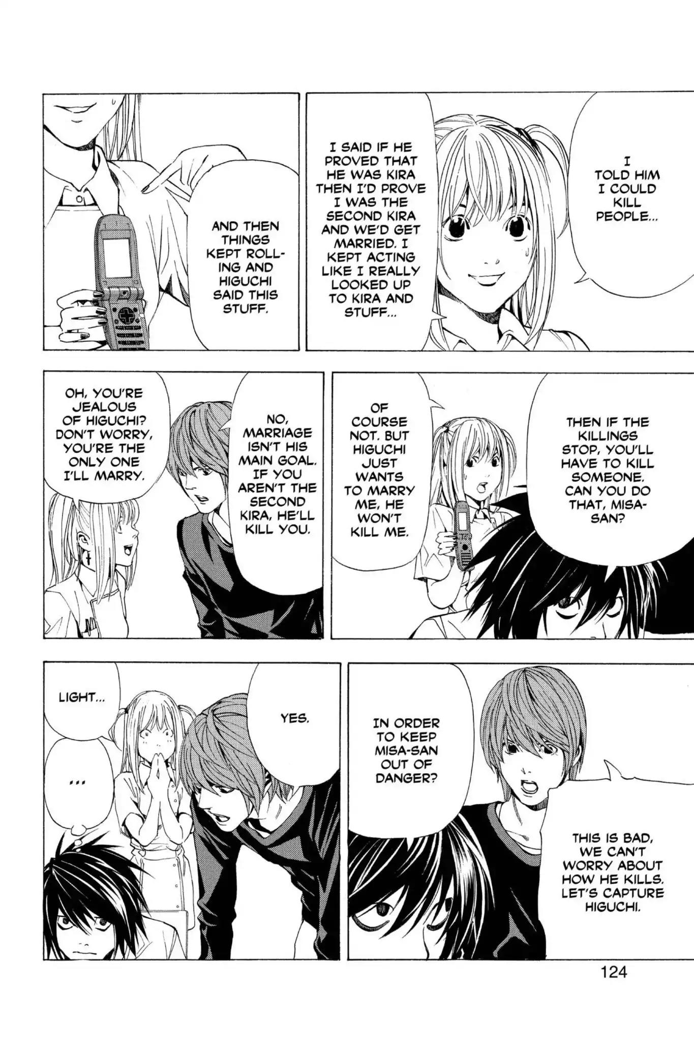 Death Note manga, chapter 49, page 8 of 24
