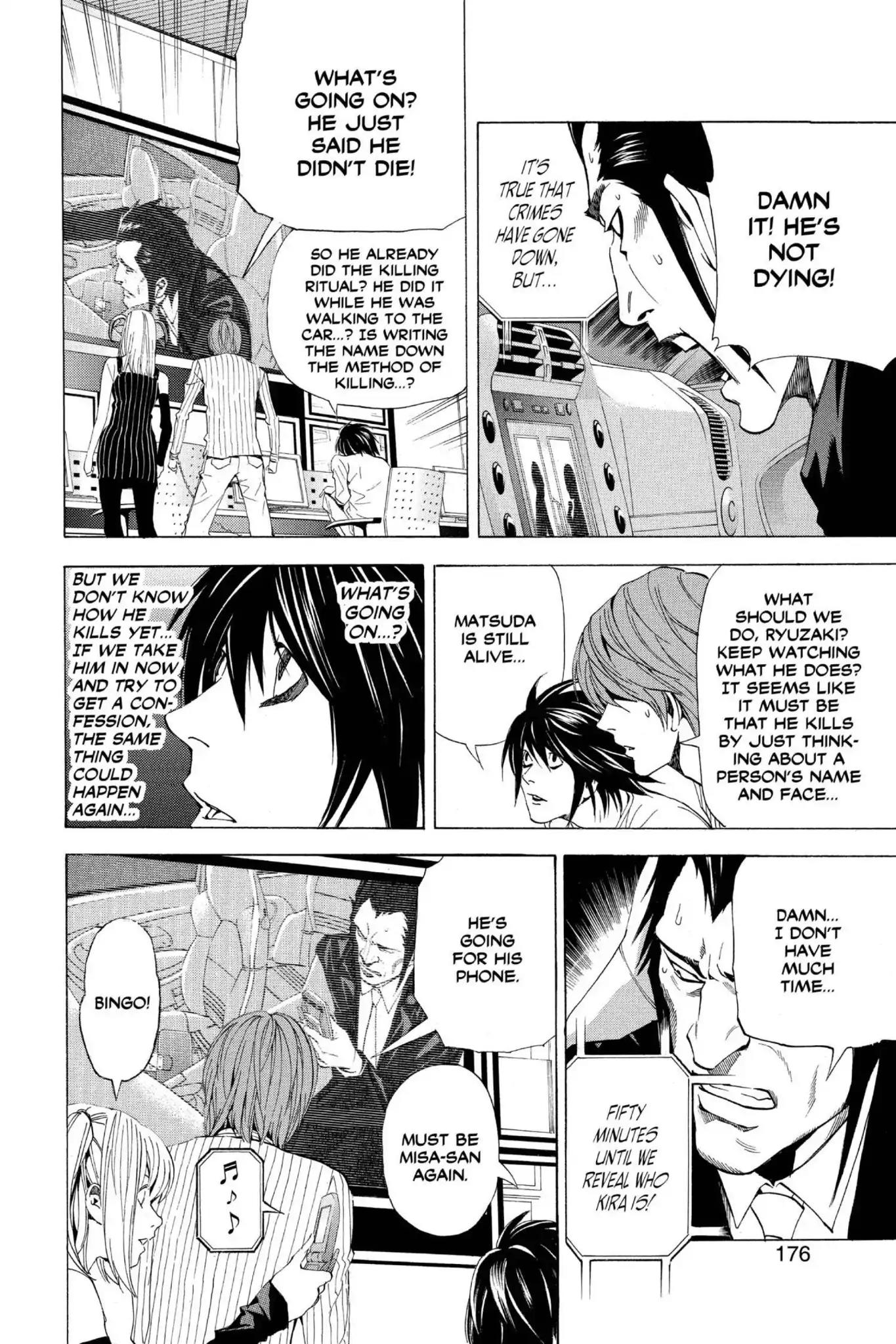 Death Note manga, chapter 51, page 14 of 22