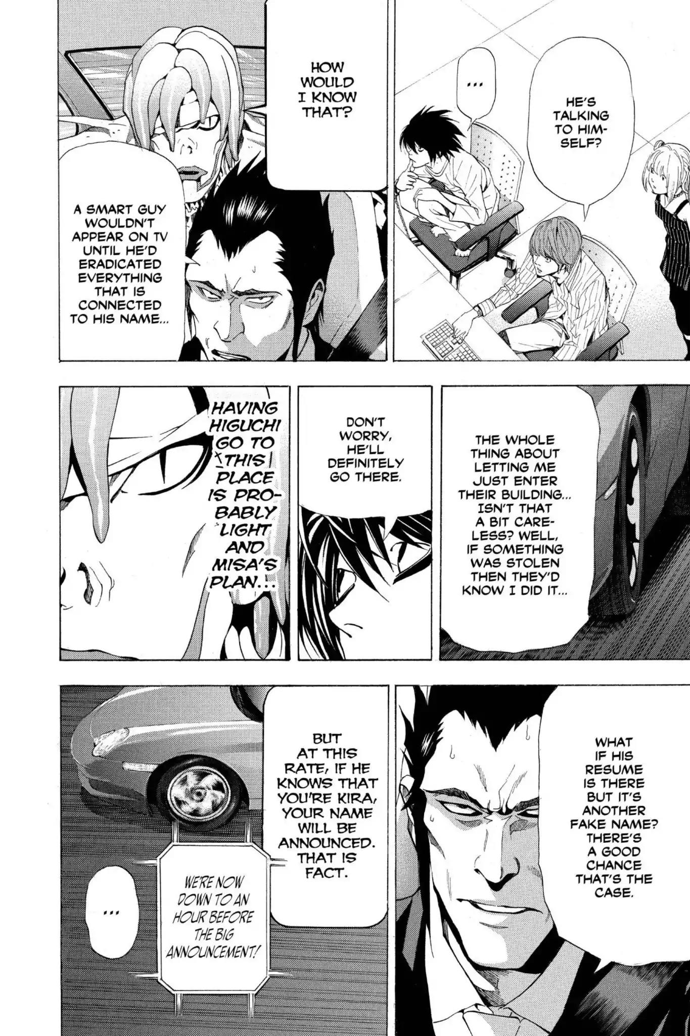Death Note manga, chapter 51, page 6 of 22