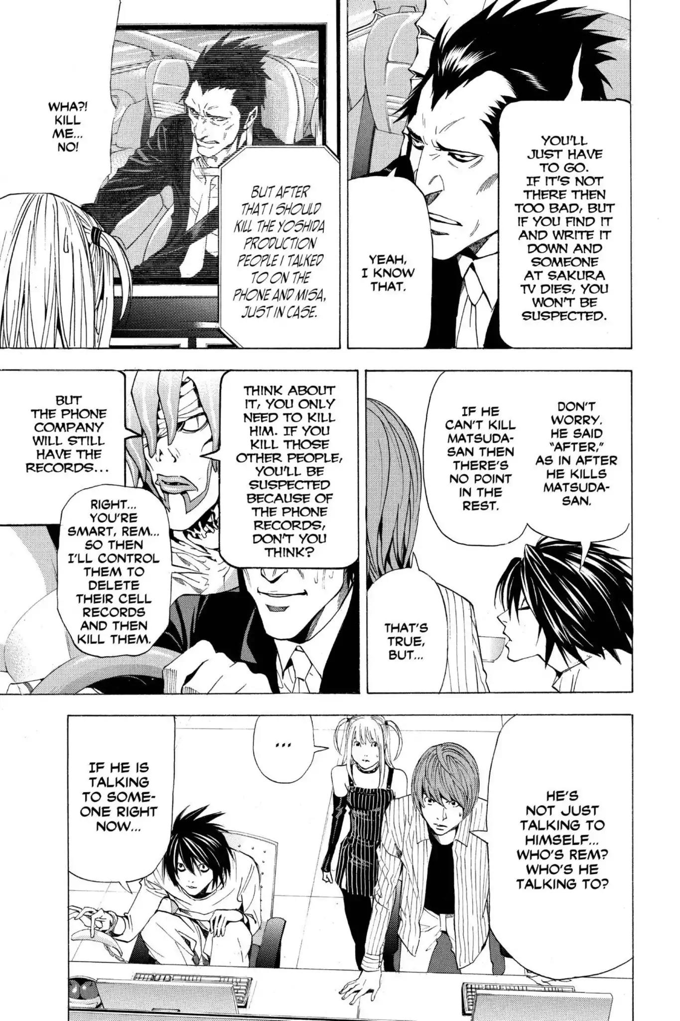 Death Note manga, chapter 51, page 7 of 22
