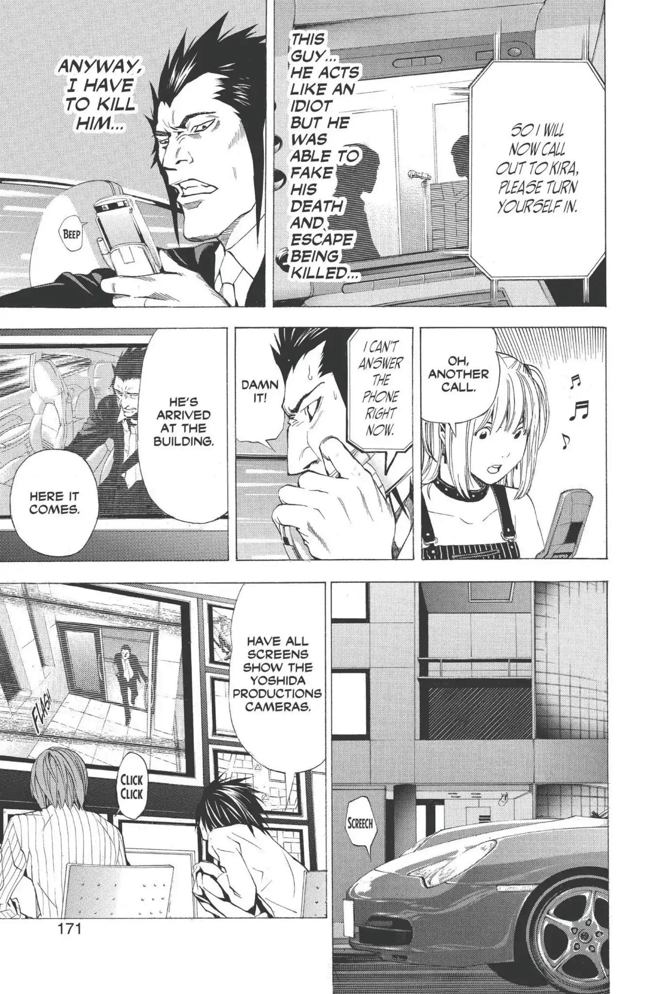 Death Note manga, chapter 51, page 9 of 22