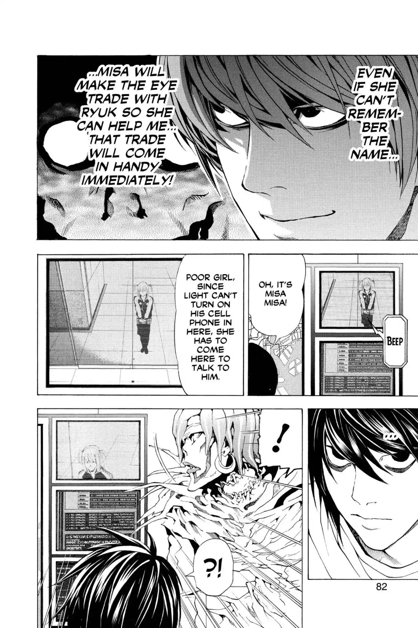 Death Note manga, chapter 56, page 14 of 20