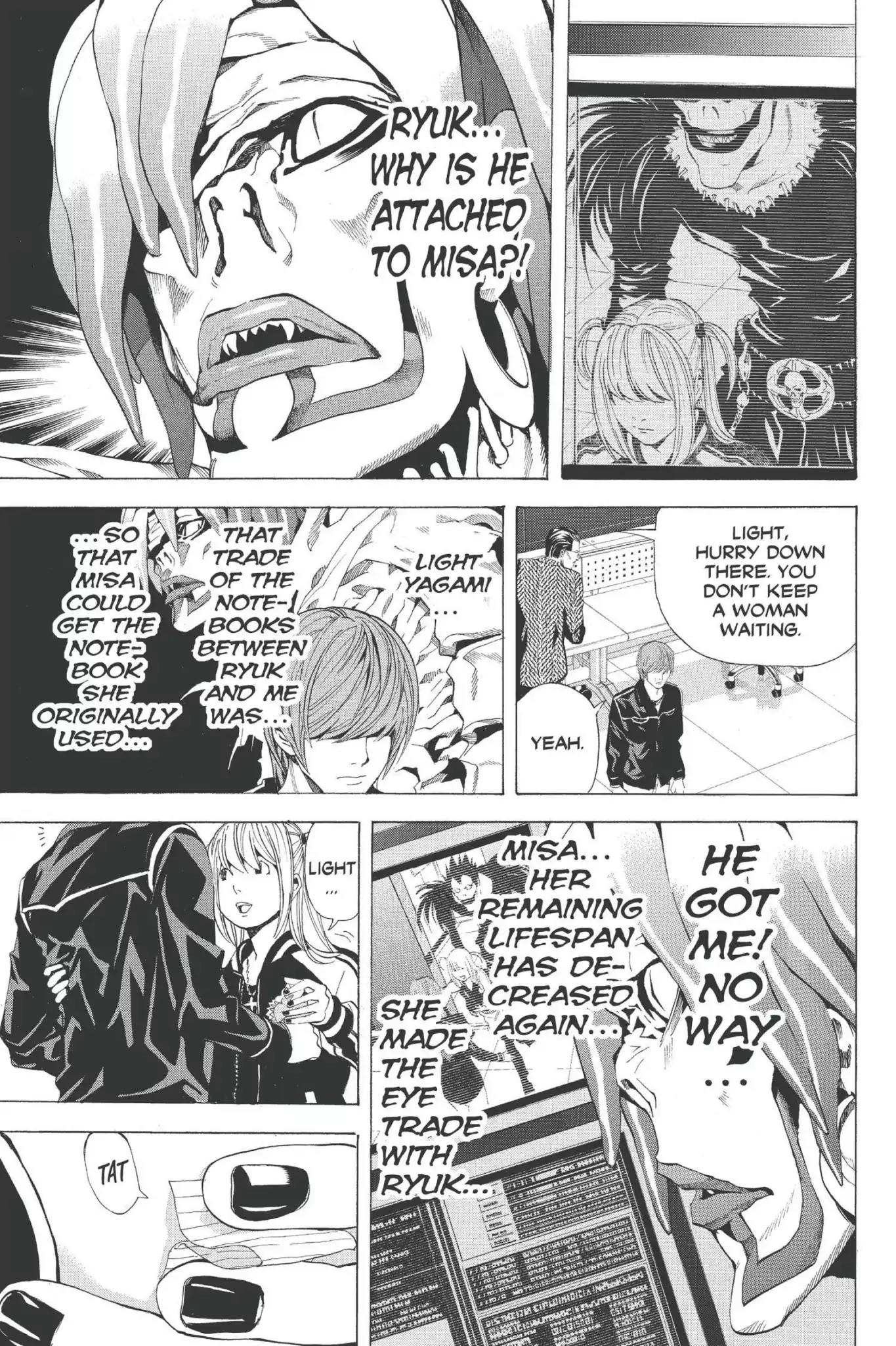 Death Note manga, chapter 56, page 15 of 20