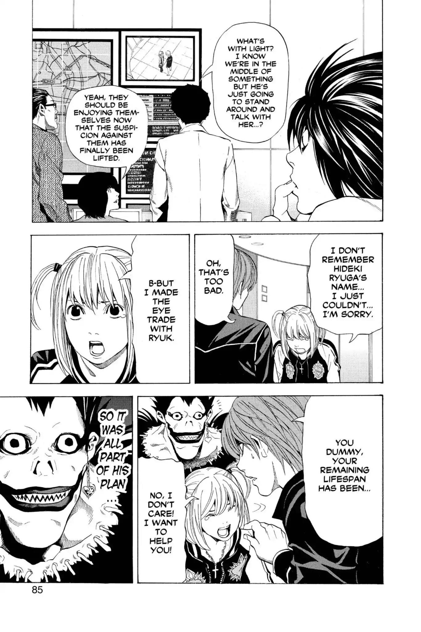 Death Note manga, chapter 56, page 17 of 20
