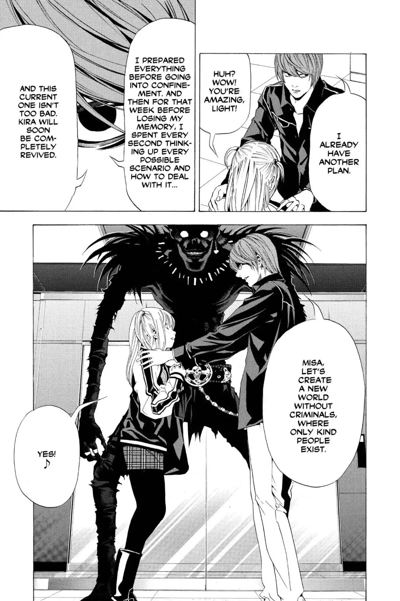 Death Note manga, chapter 56, page 19 of 20