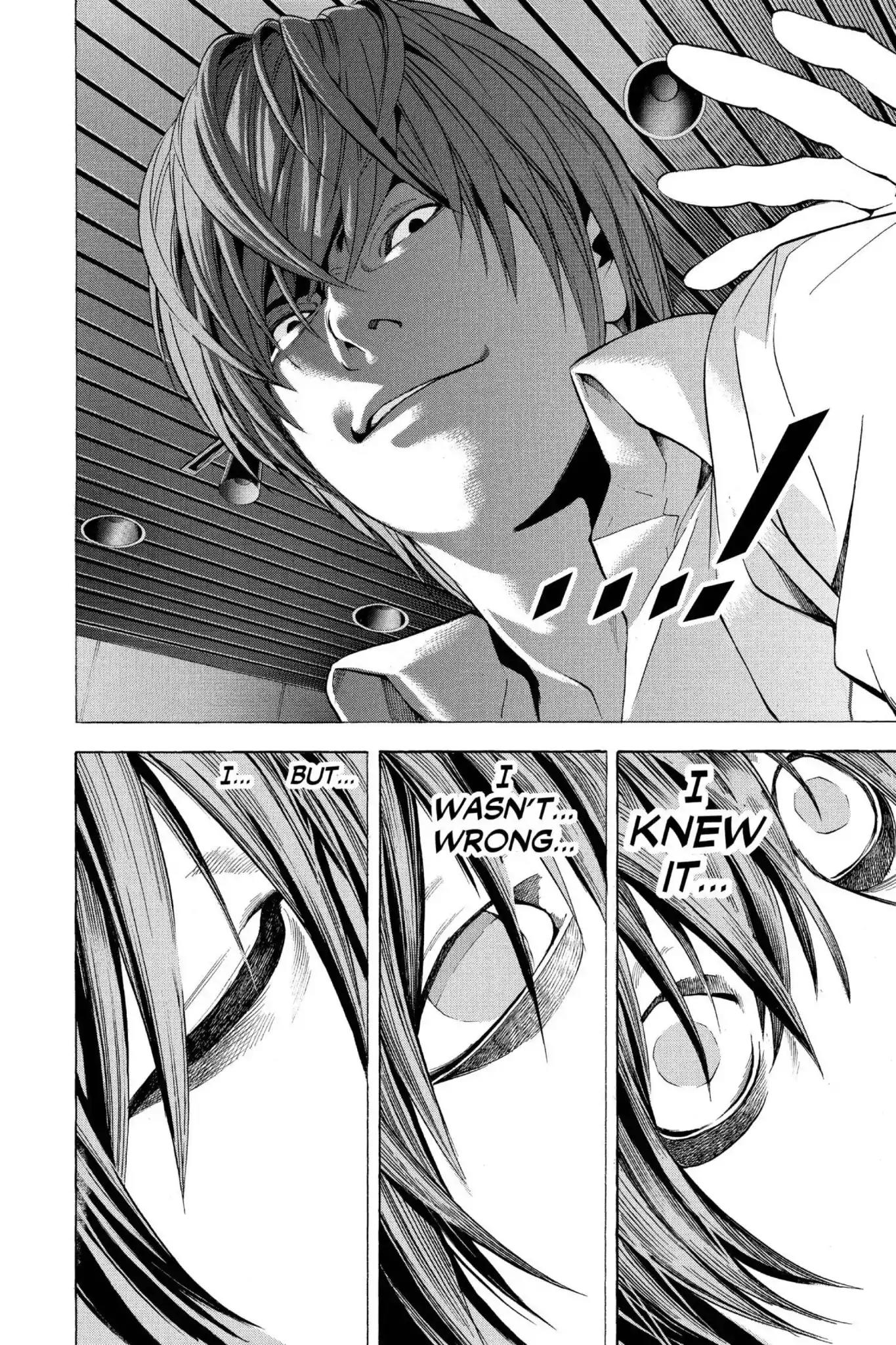 Death Note manga, chapter 58, page 10 of 20