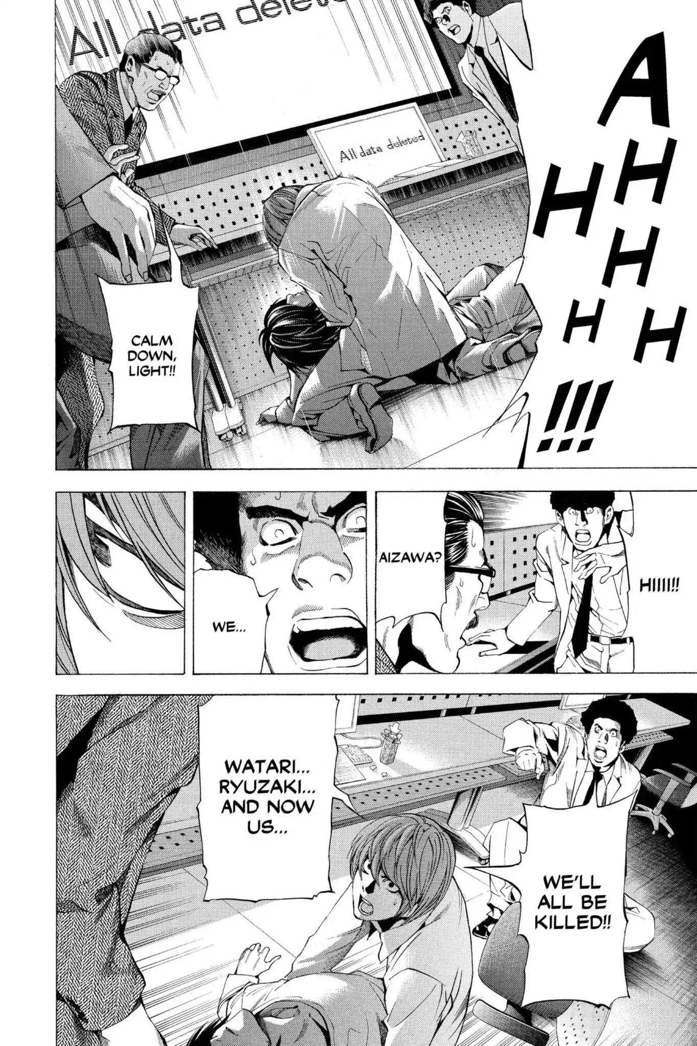 Death Note manga, chapter 58, page 12 of 20