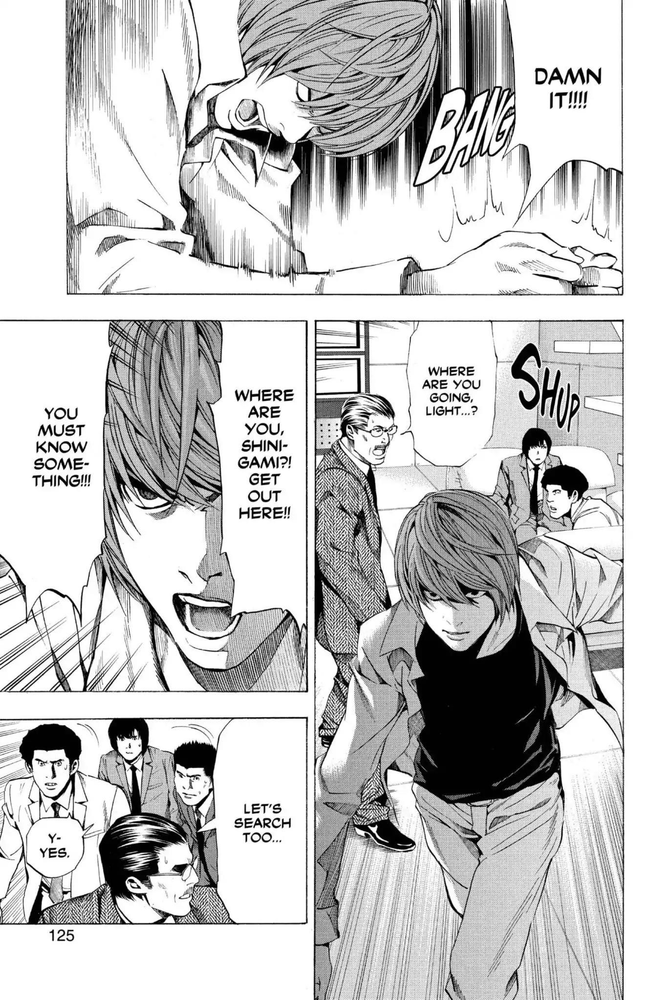 Death Note manga, chapter 58, page 15 of 20