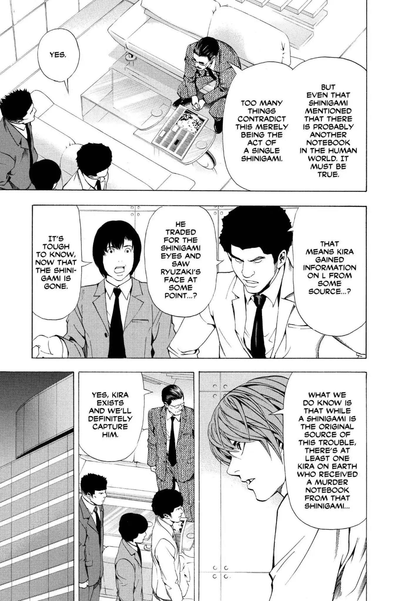 Death Note manga, chapter 59, page 13 of 22