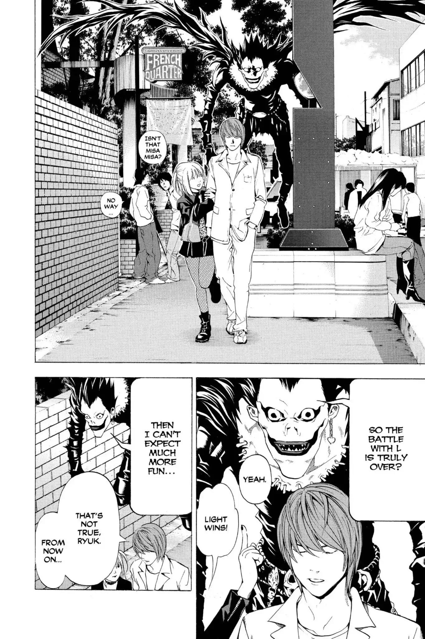 Death Note manga, chapter 59, page 14 of 22