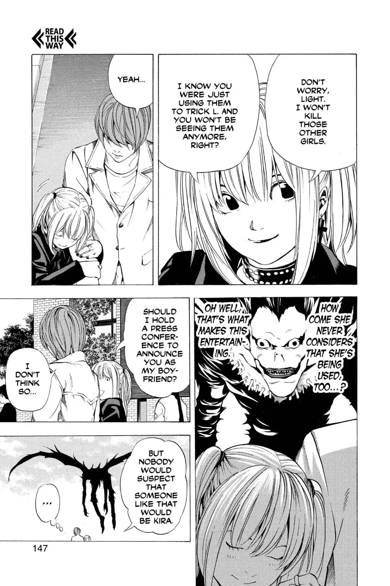Death Note manga, chapter 59, page 17 of 22