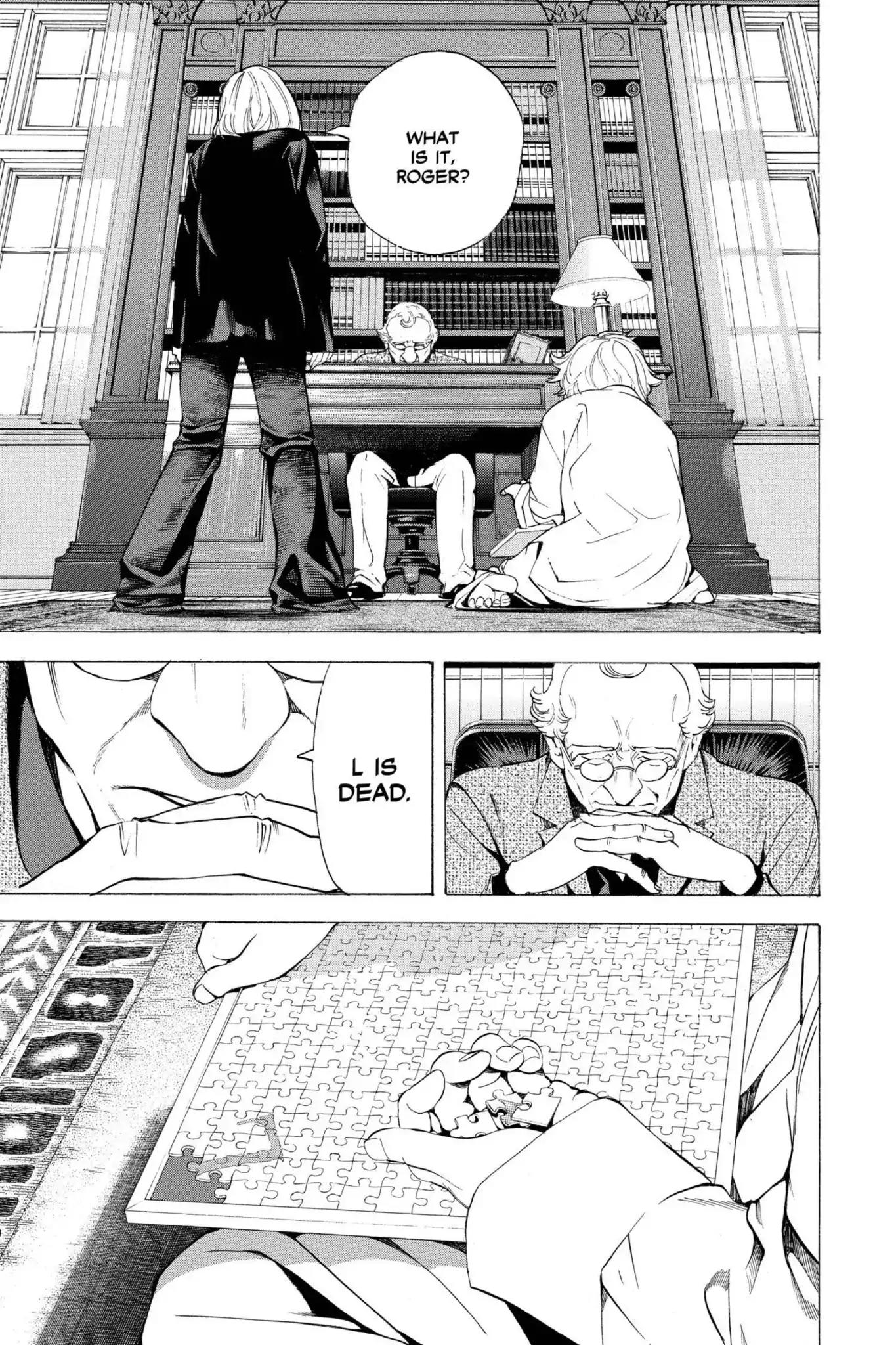 Death Note manga, chapter 59, page 21 of 22