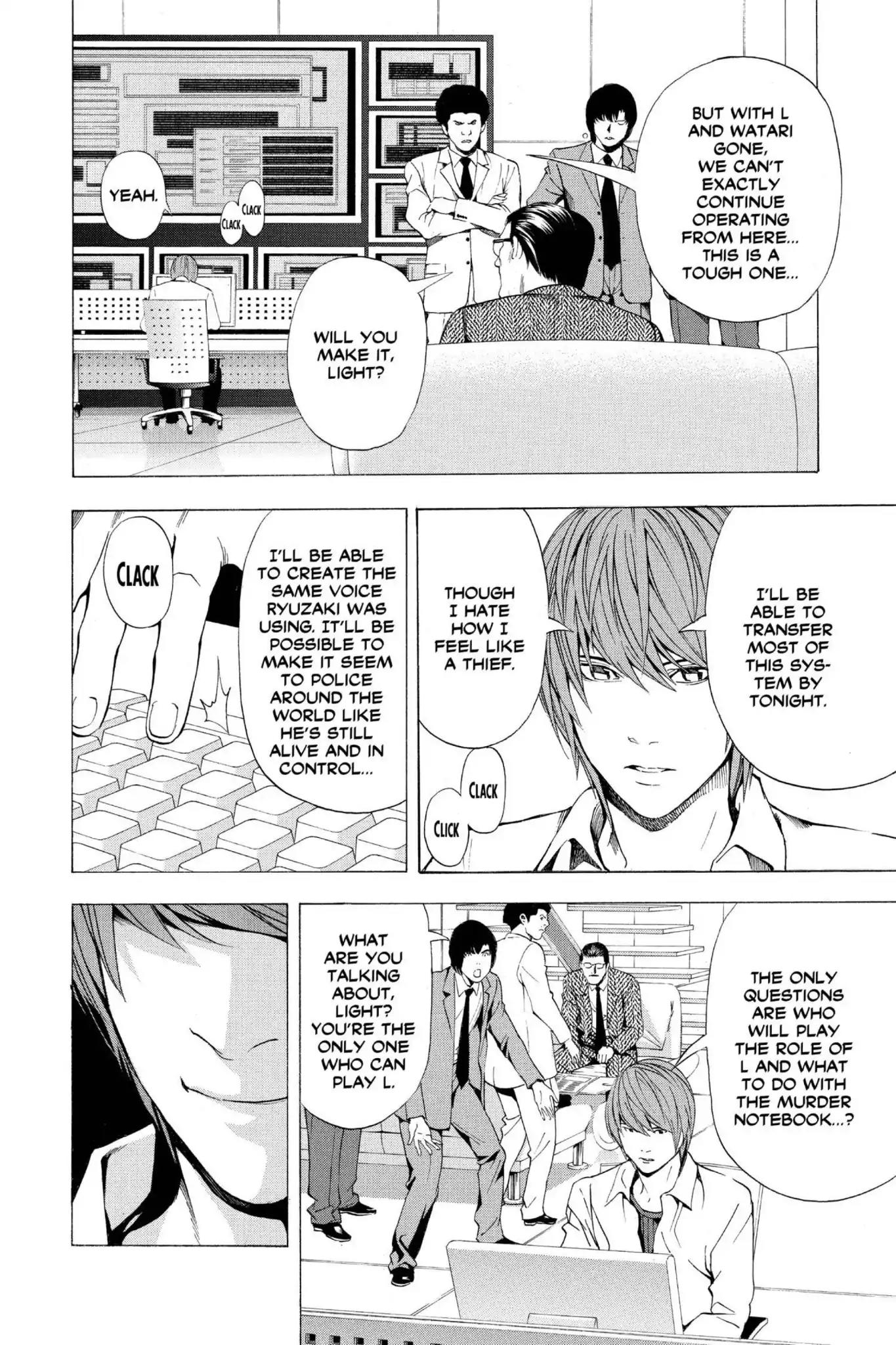 Death Note manga, chapter 59, page 8 of 22