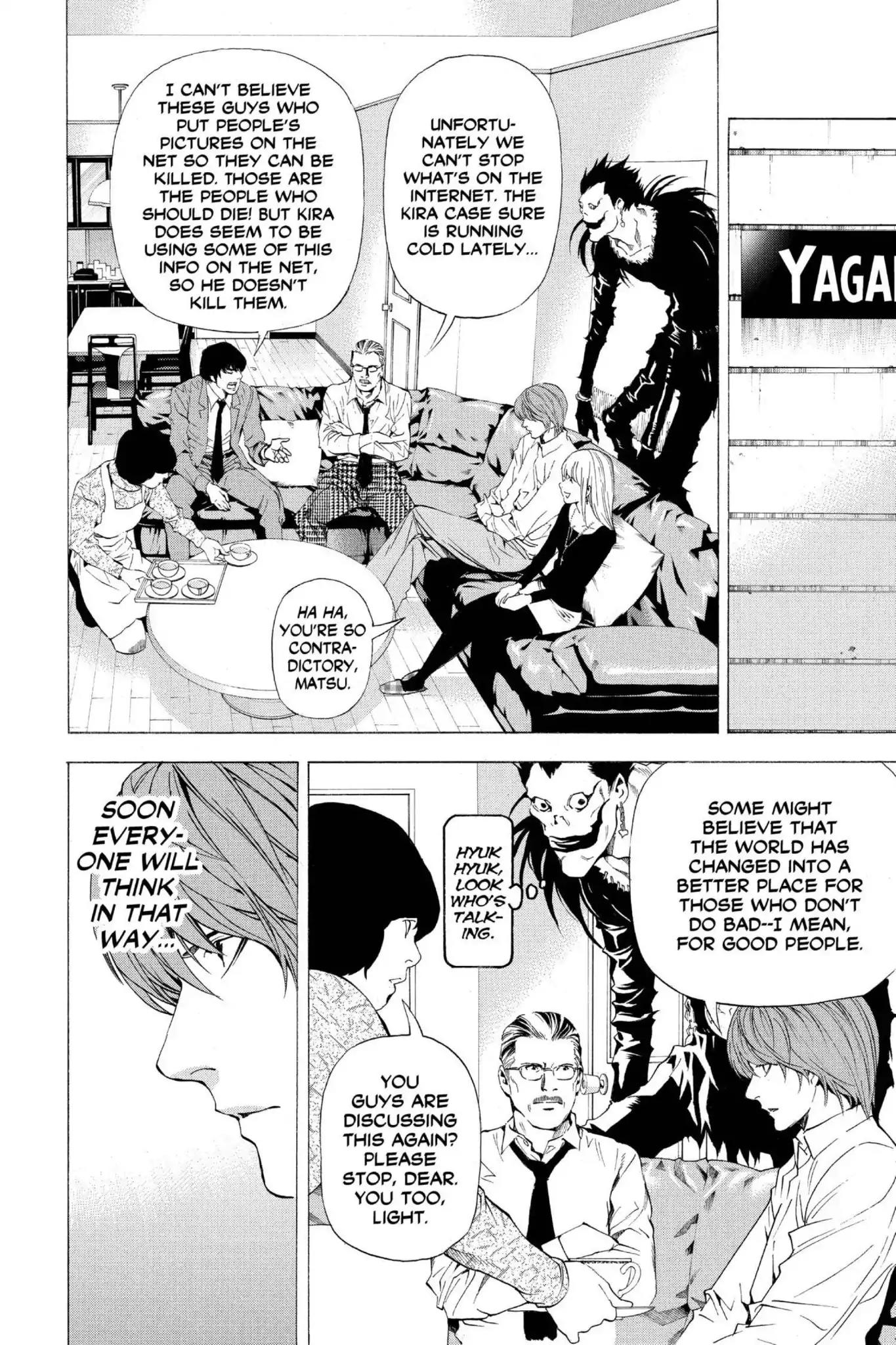 Death Note manga, chapter 60, page 16 of 38