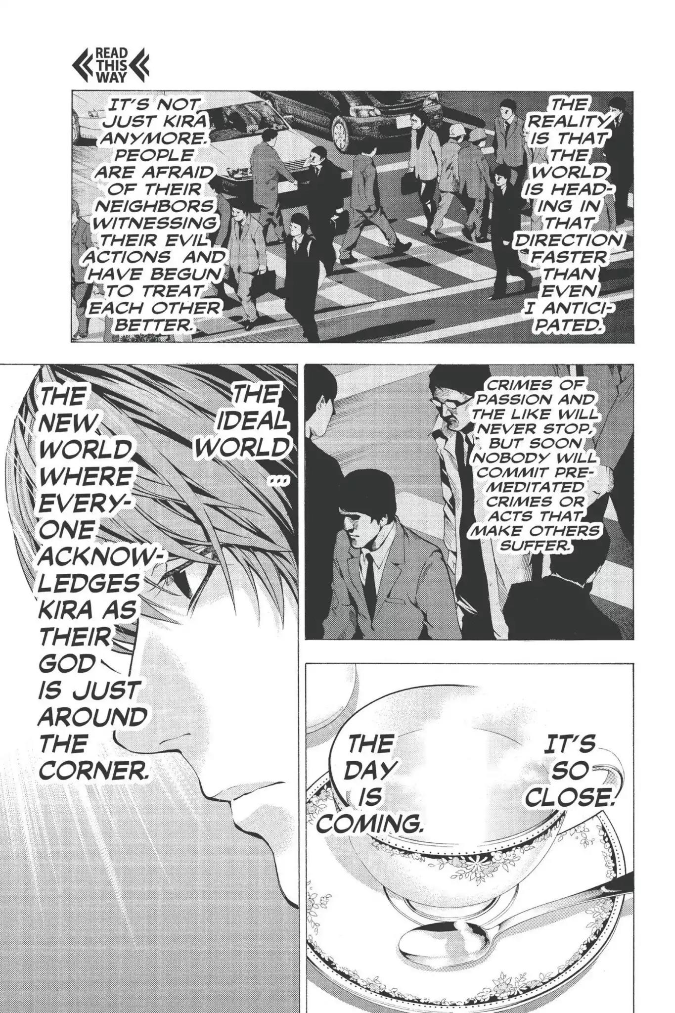 Death Note manga, chapter 60, page 17 of 38