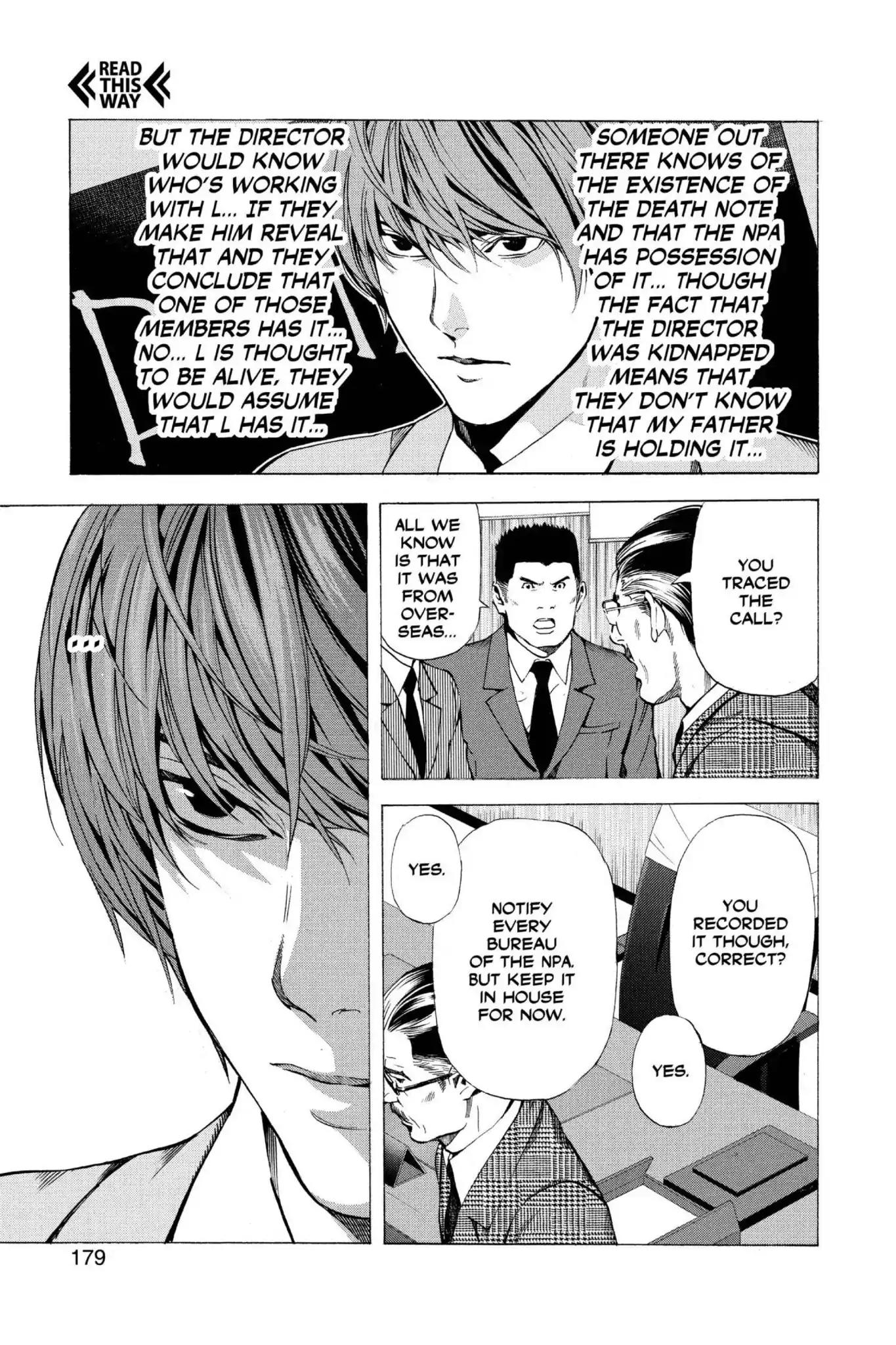 Death Note manga, chapter 60, page 27 of 38
