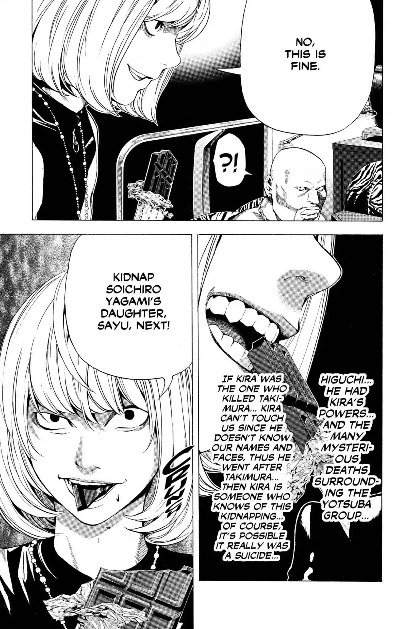 Death Note manga, chapter 60, page 37 of 38