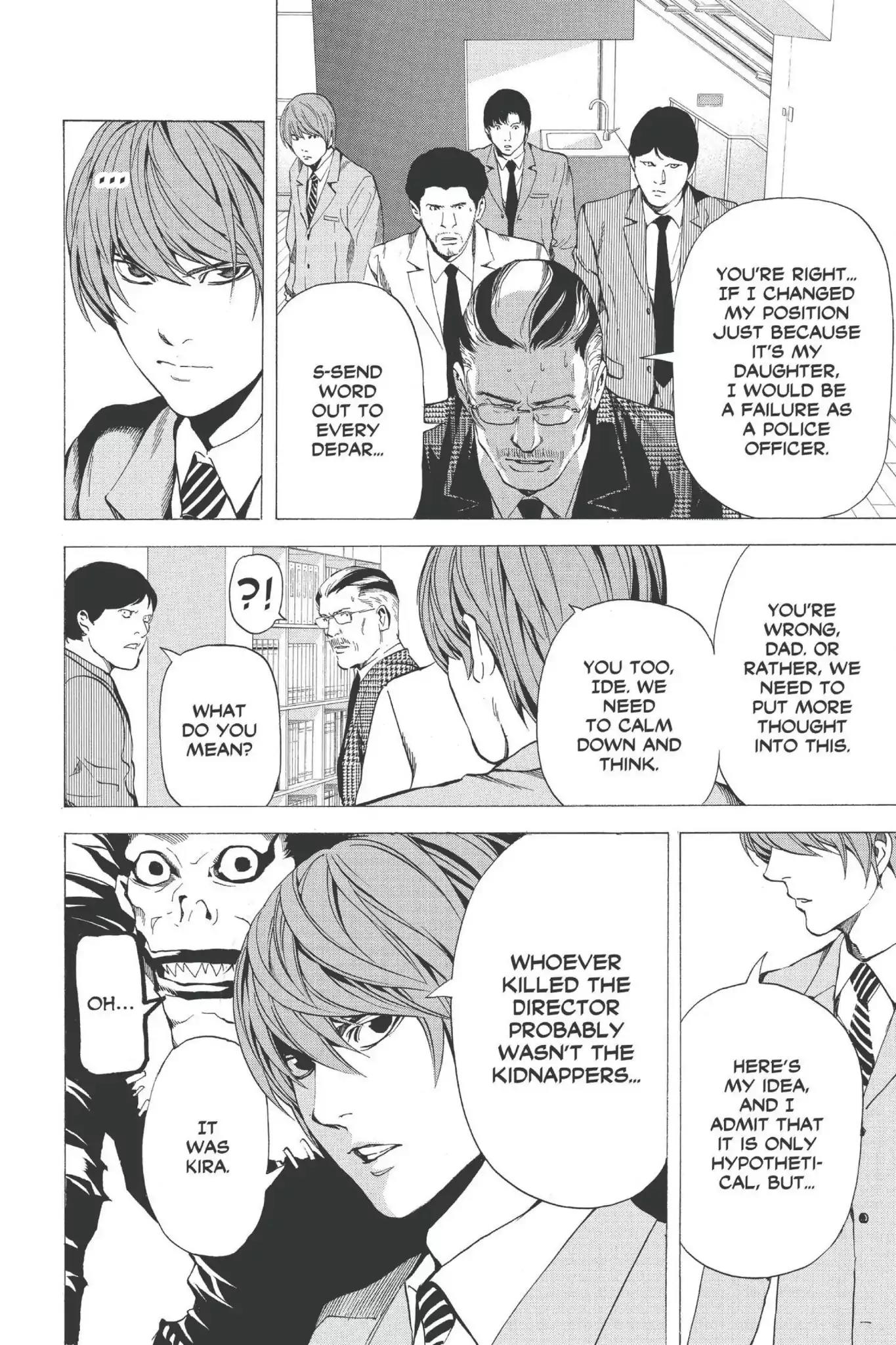 Death Note manga, chapter 62, page 11 of 29