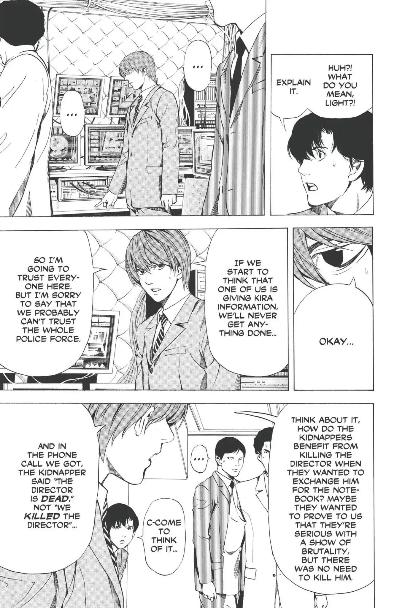 Death Note manga, chapter 62, page 12 of 29