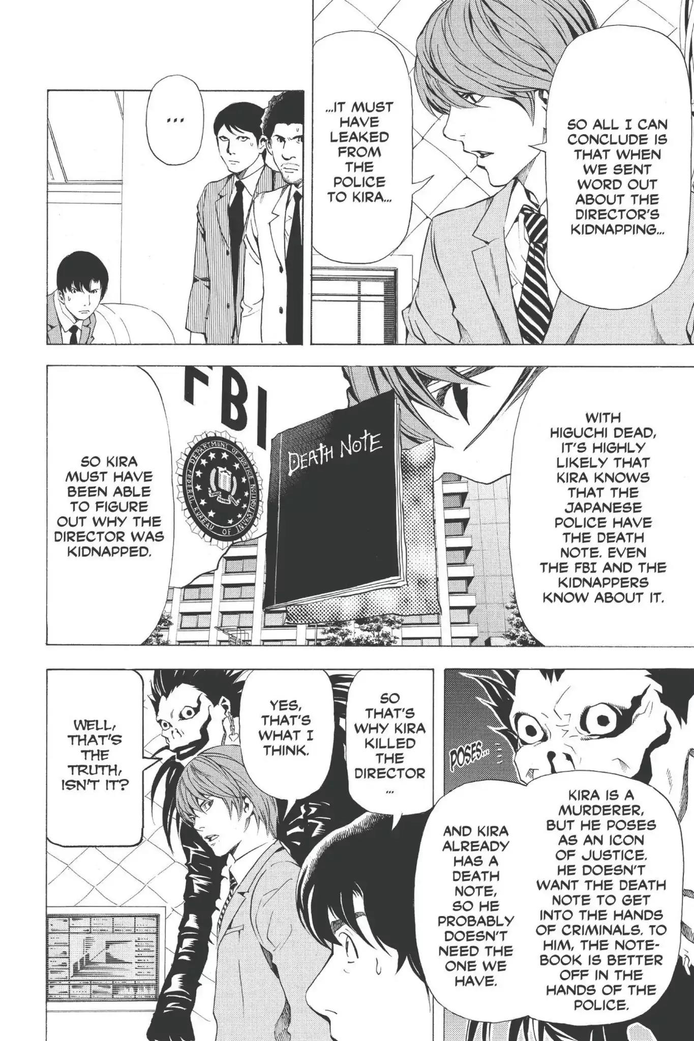 Death Note manga, chapter 62, page 13 of 29