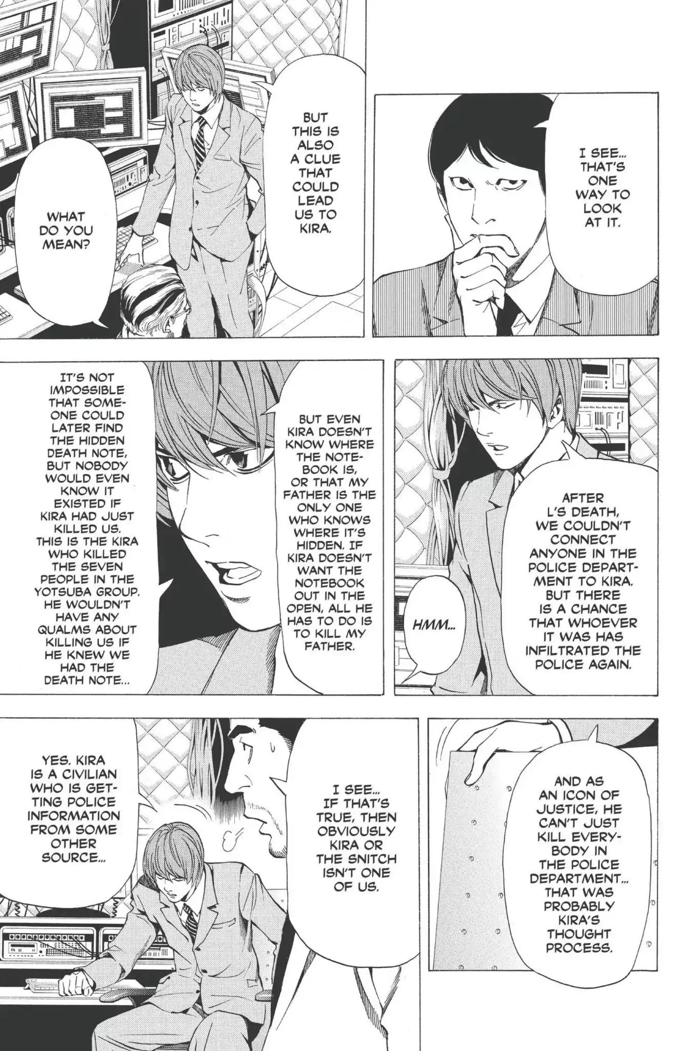 Death Note manga, chapter 62, page 14 of 29