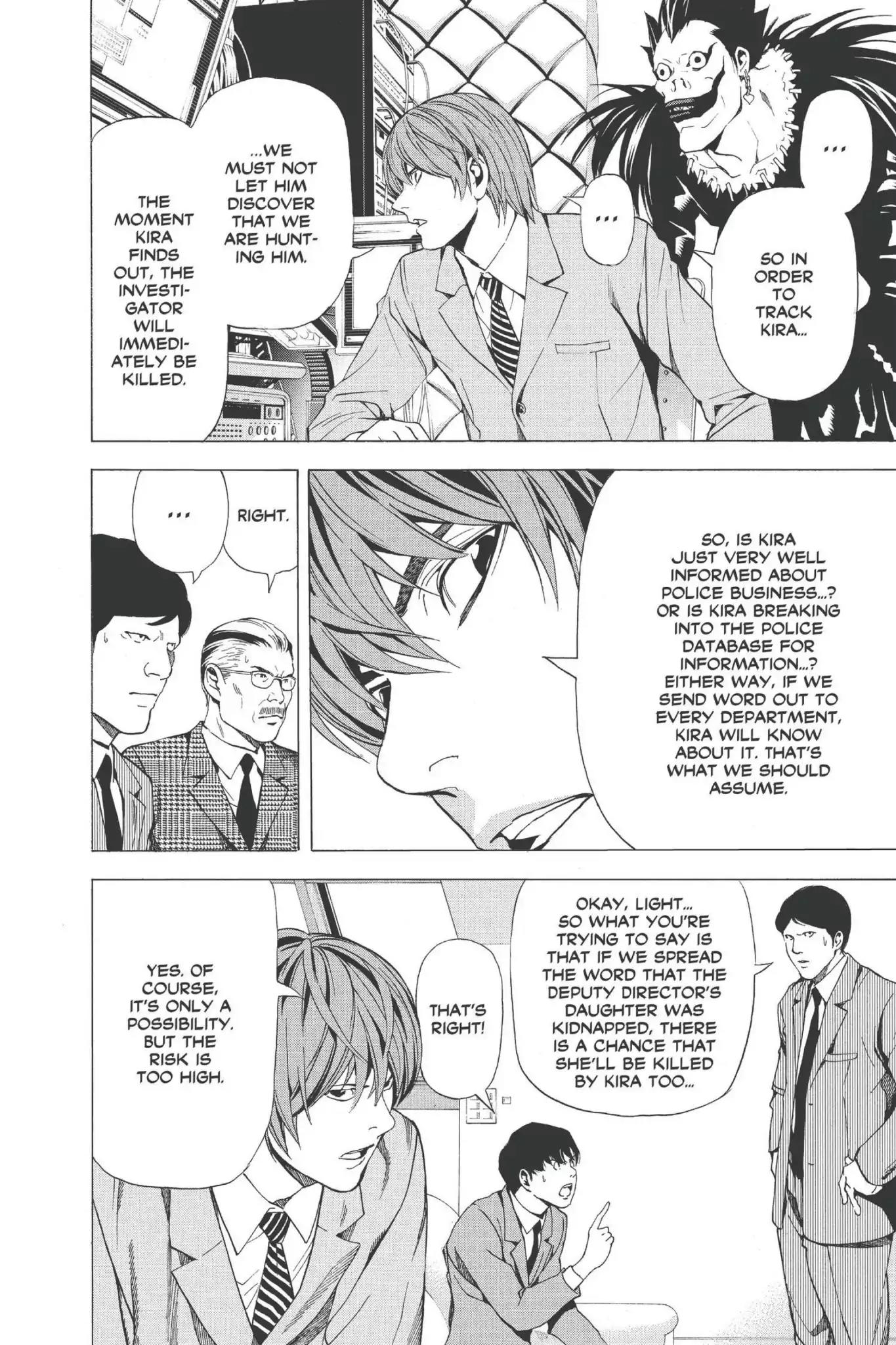 Death Note manga, chapter 62, page 15 of 29