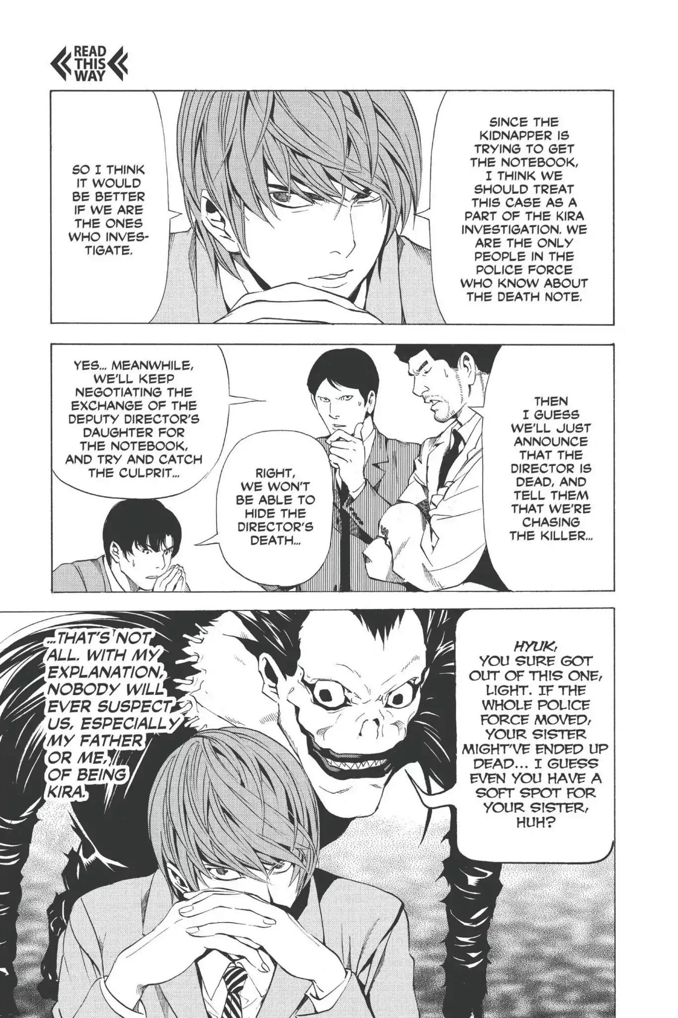Death Note manga, chapter 62, page 16 of 29