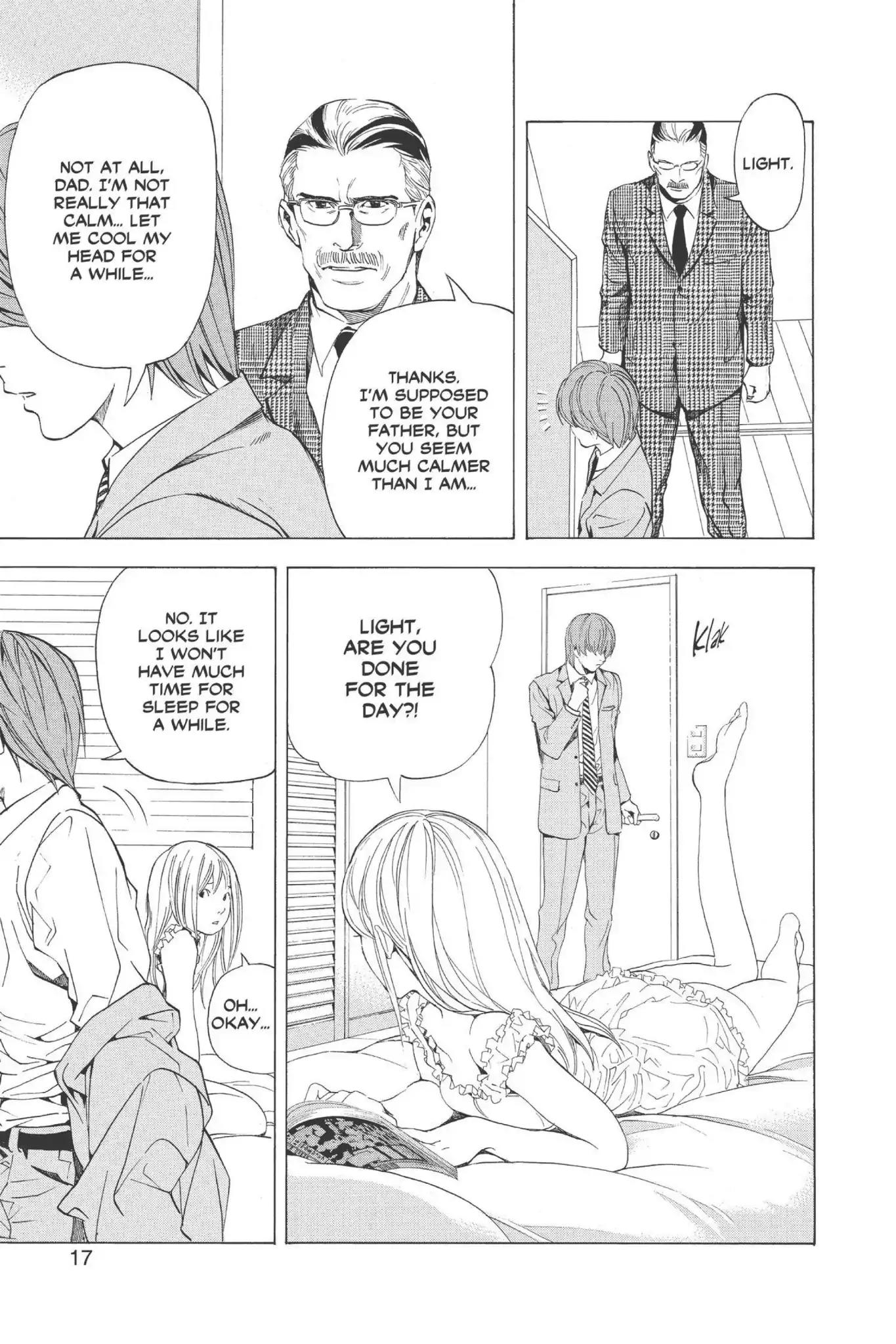 Death Note manga, chapter 62, page 18 of 29
