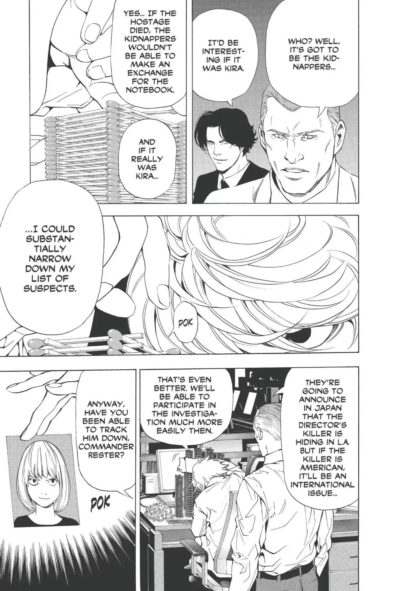 Death Note manga, chapter 62, page 22 of 29