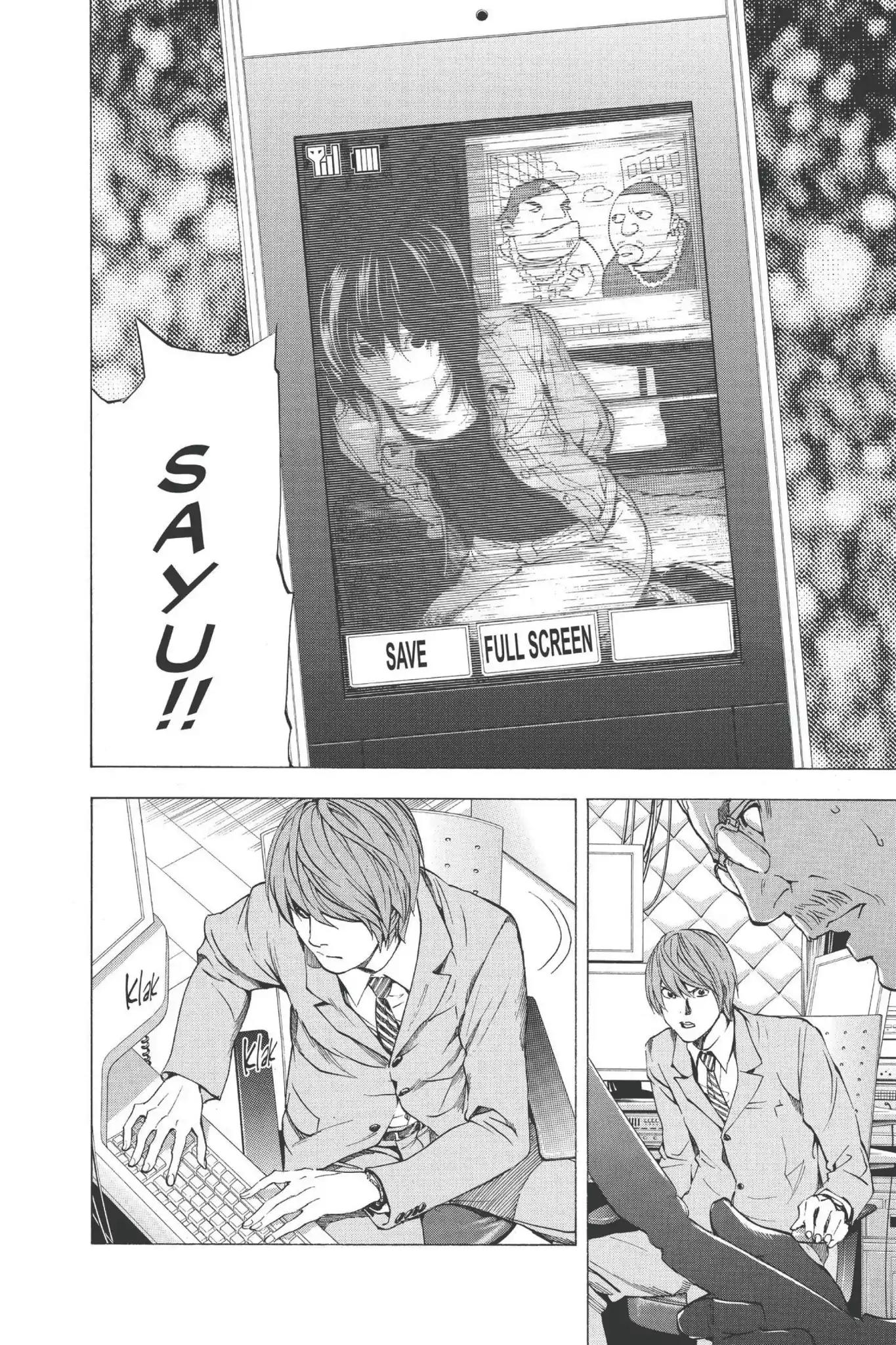 Death Note manga, chapter 62, page 27 of 29