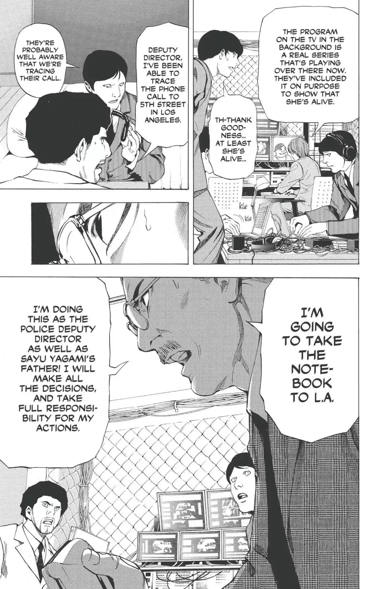 Death Note manga, chapter 62, page 28 of 29