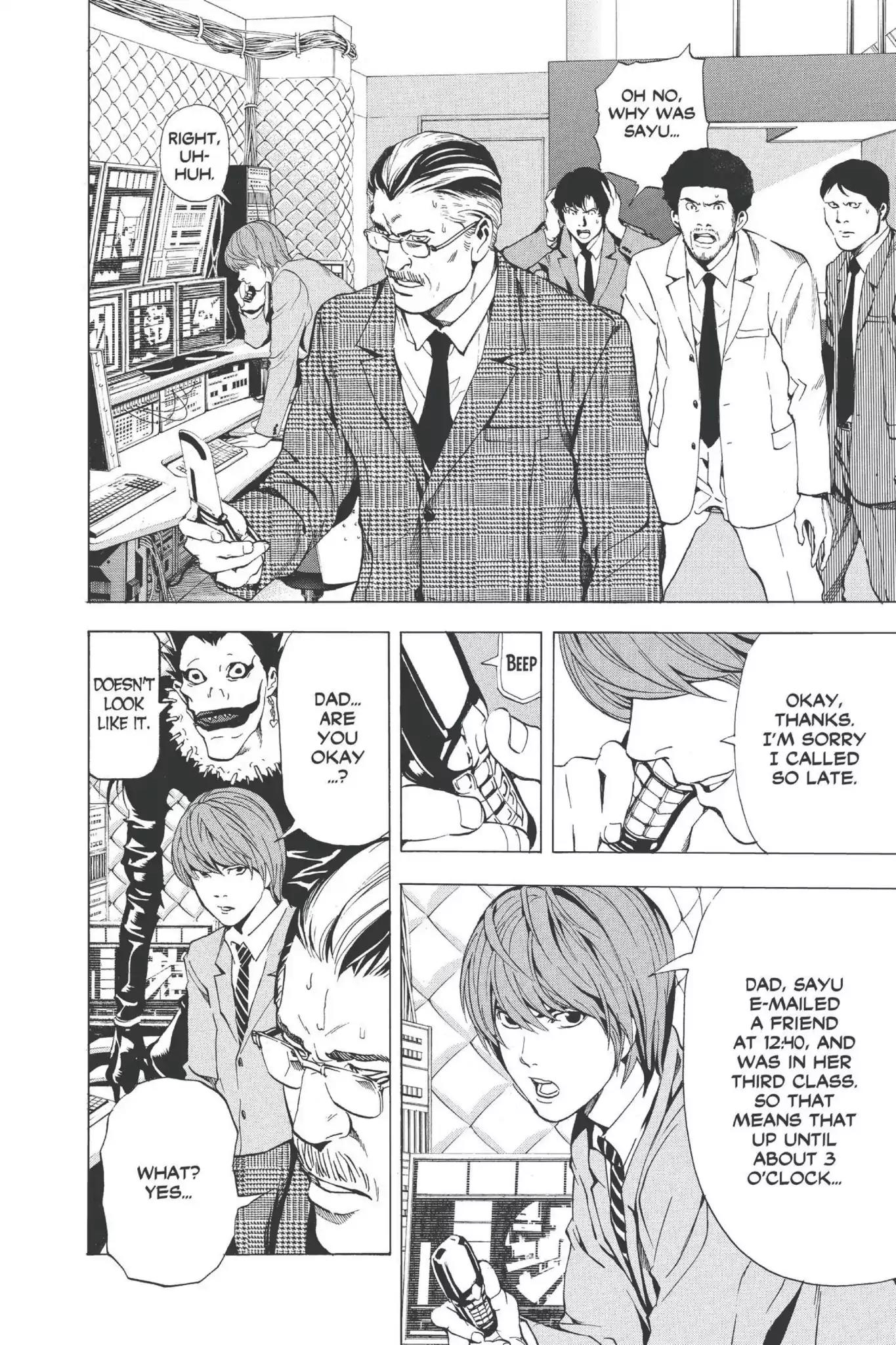Death Note manga, chapter 62, page 9 of 29