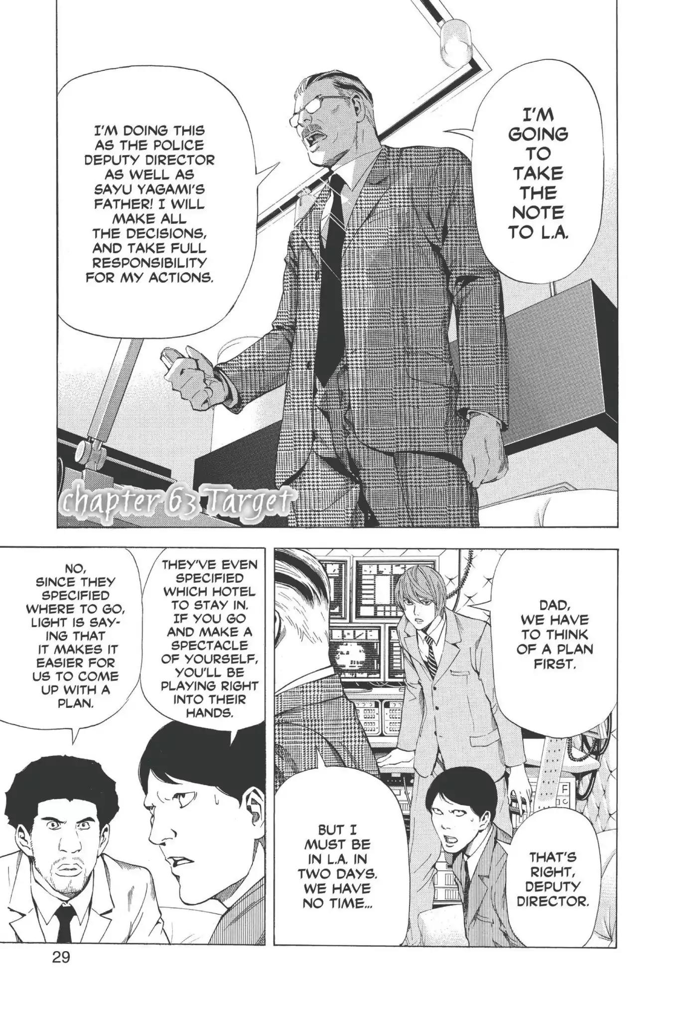 Death Note manga, chapter 63, page 1 of 20