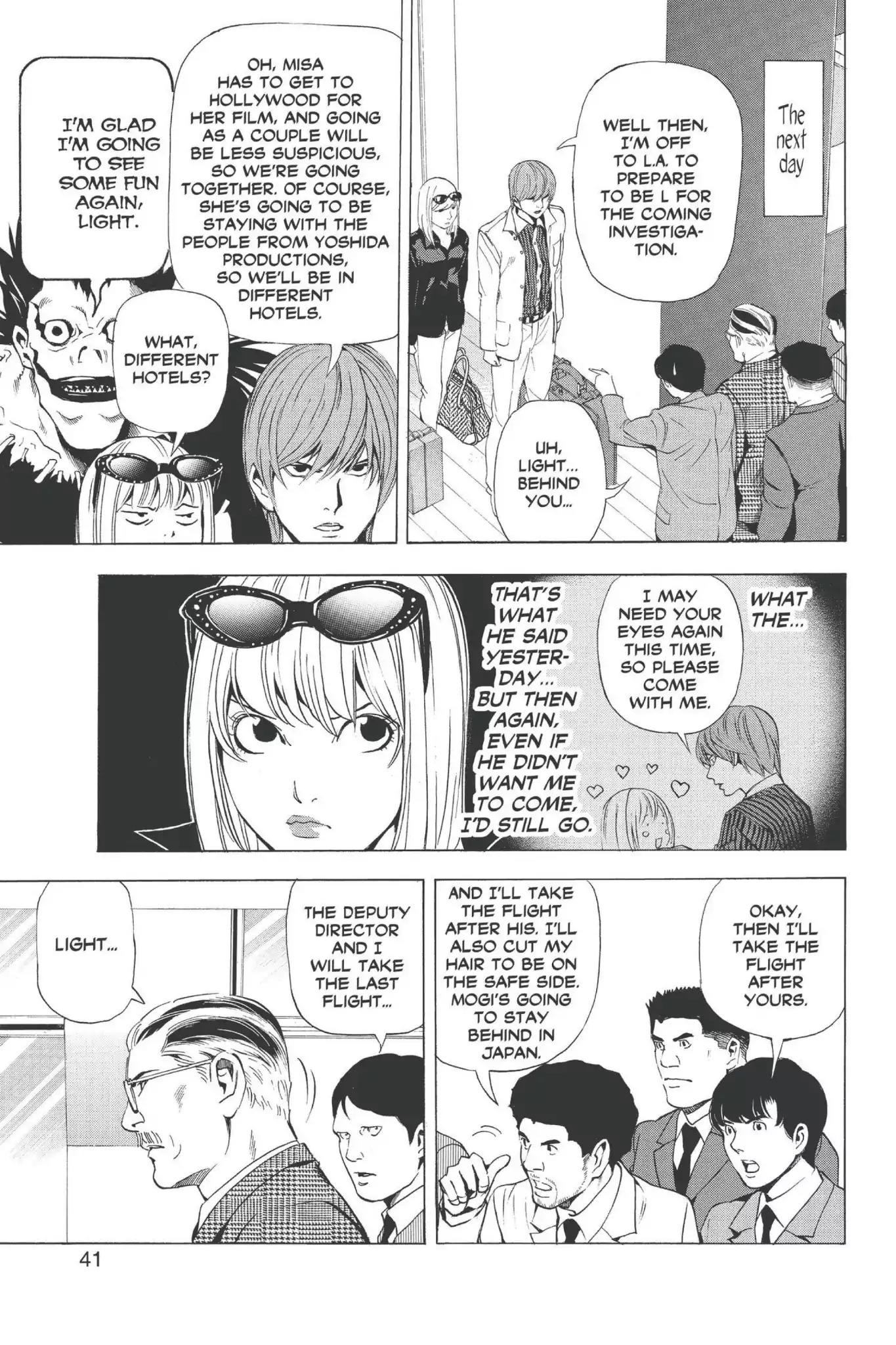 Death Note manga, chapter 63, page 13 of 20