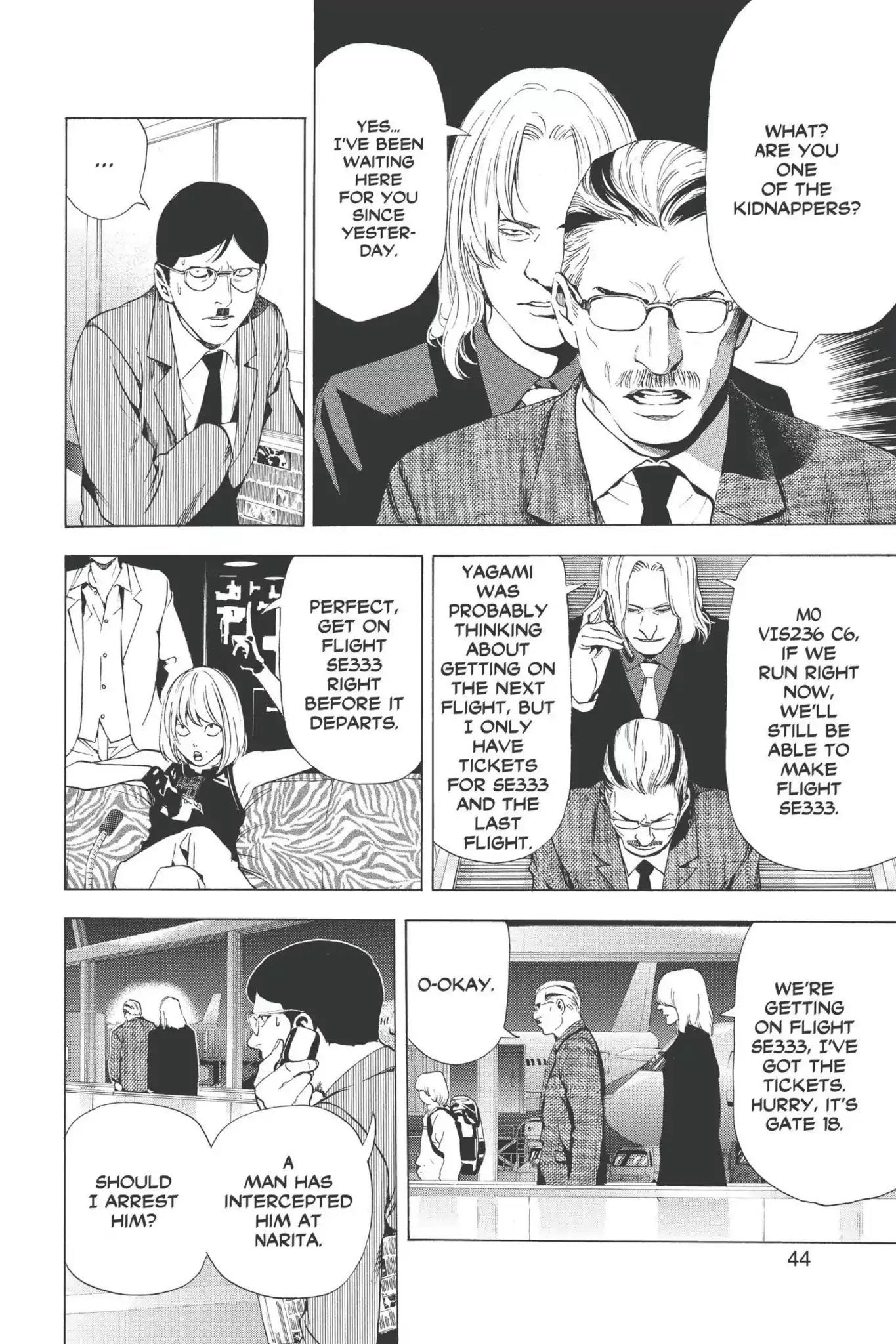 Death Note manga, chapter 63, page 16 of 20