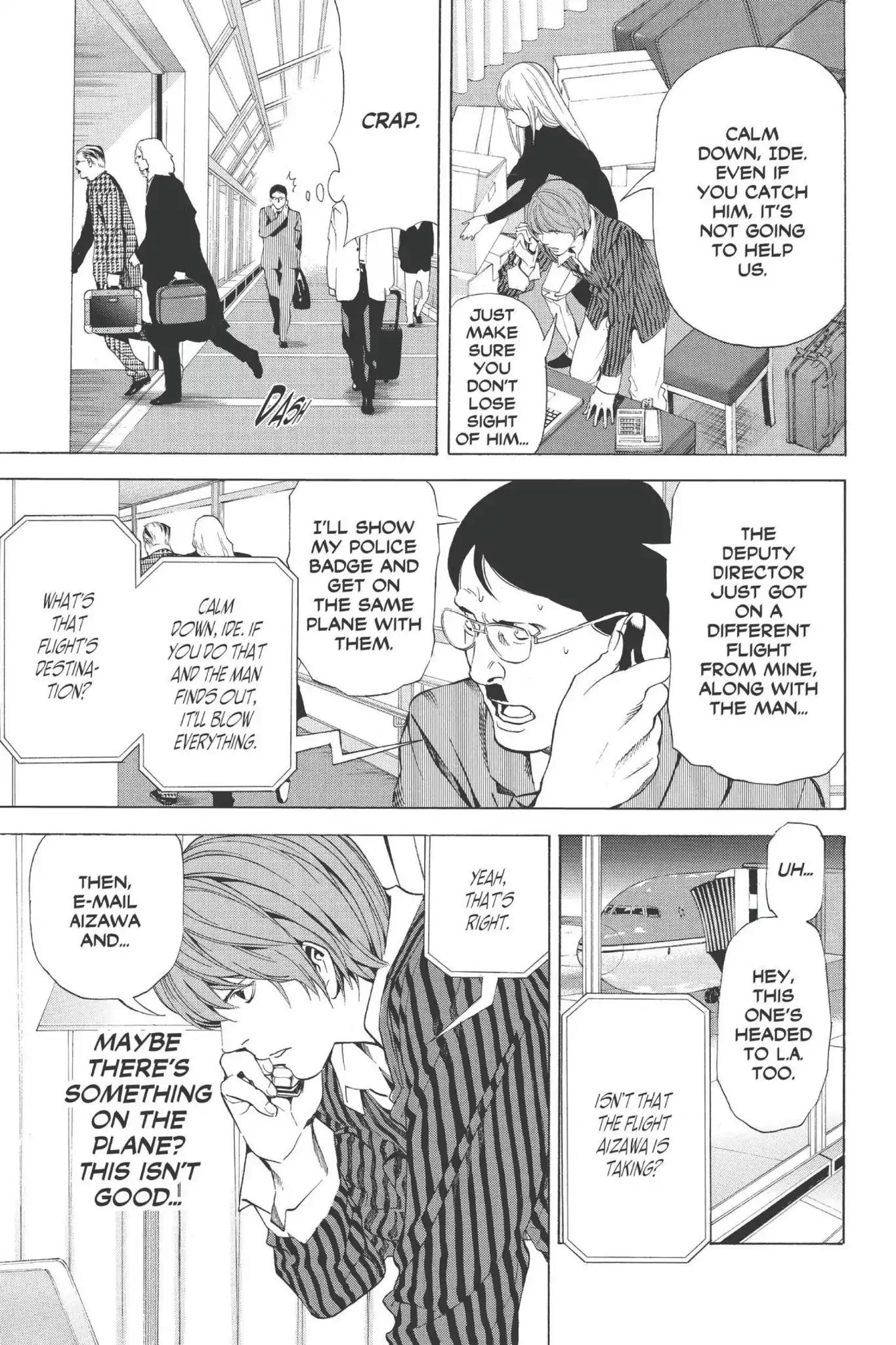Death Note manga, chapter 63, page 17 of 20