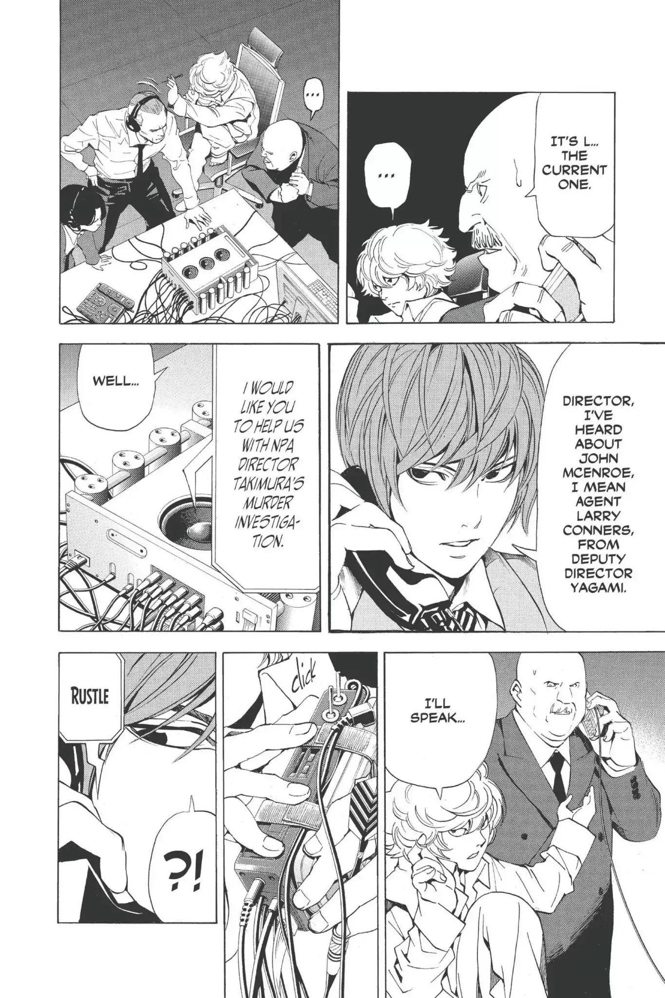 Death Note manga, chapter 63, page 8 of 20