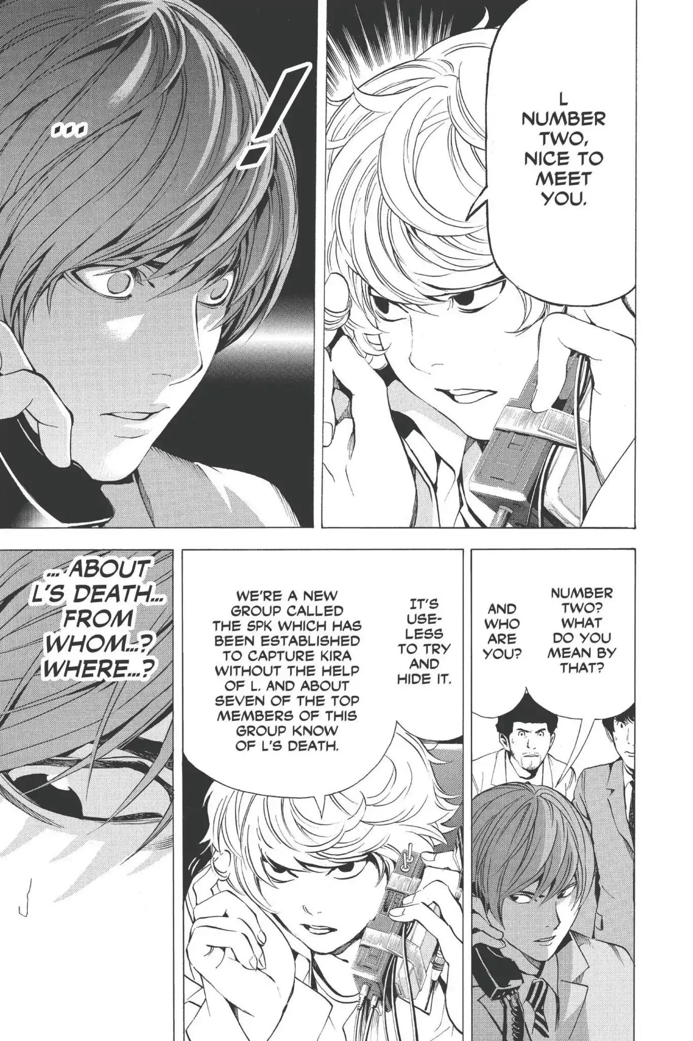 Death Note manga, chapter 63, page 9 of 20
