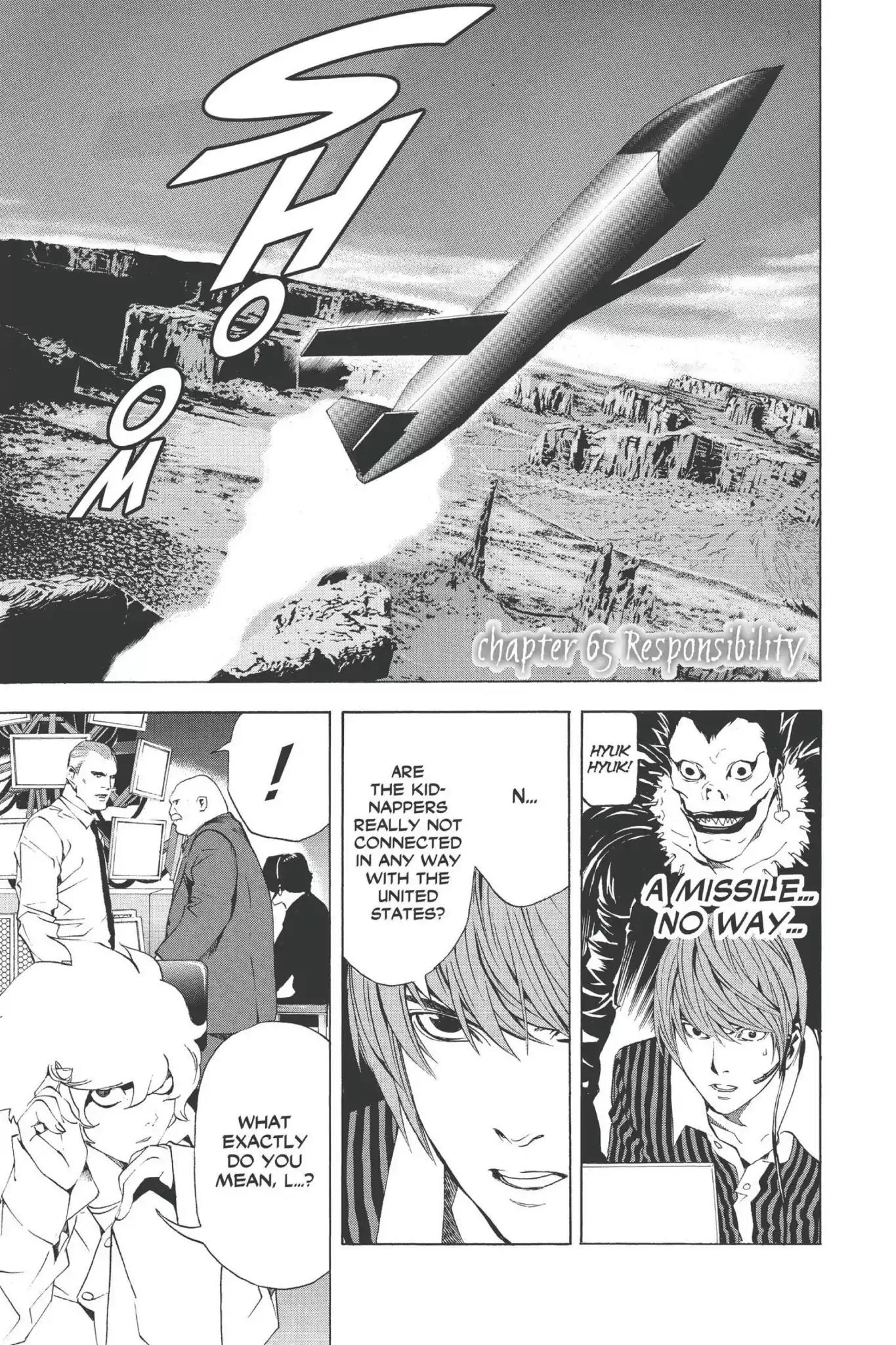Death Note manga, chapter 65, page 1 of 20
