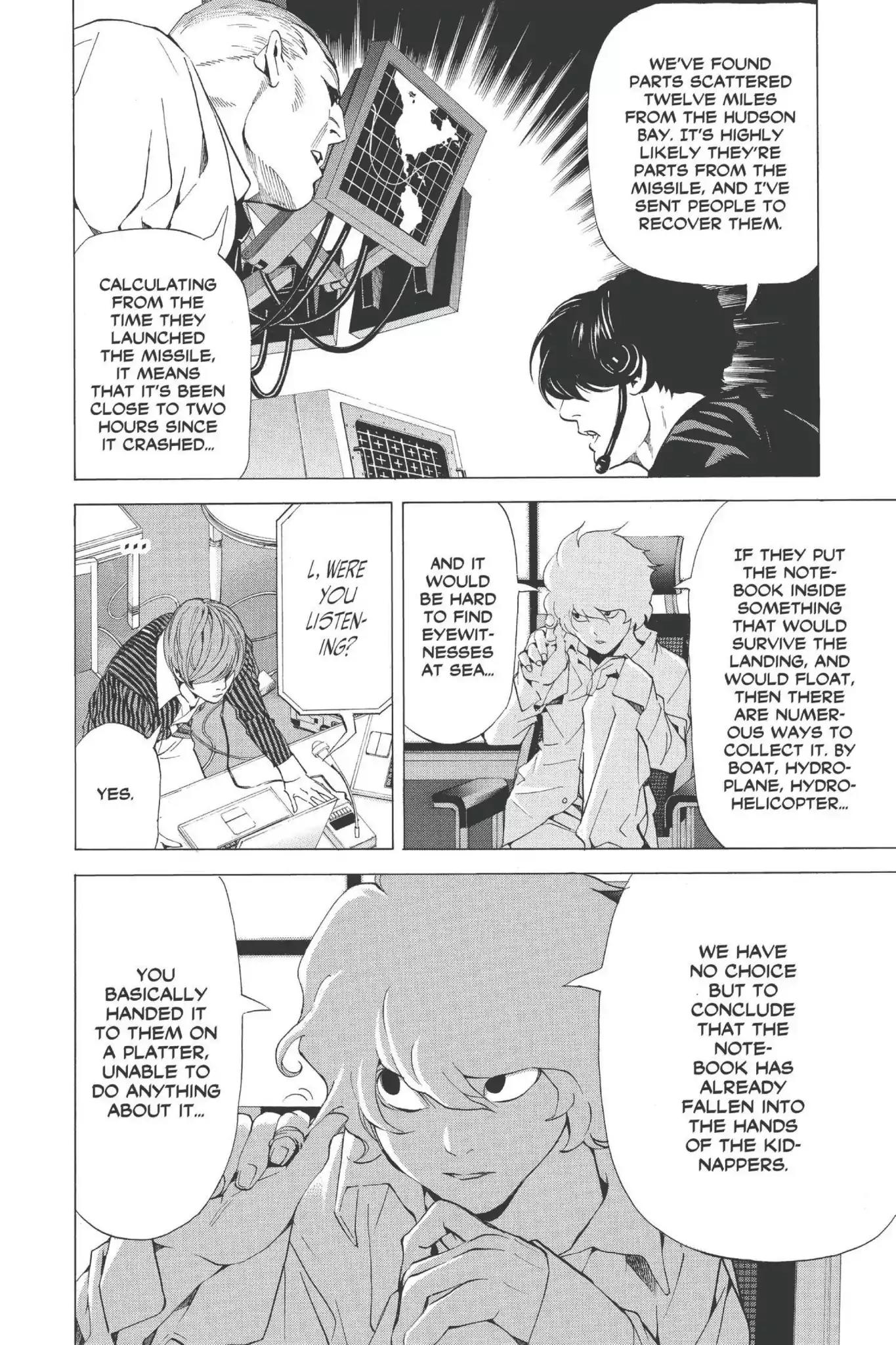 Death Note manga, chapter 65, page 12 of 20