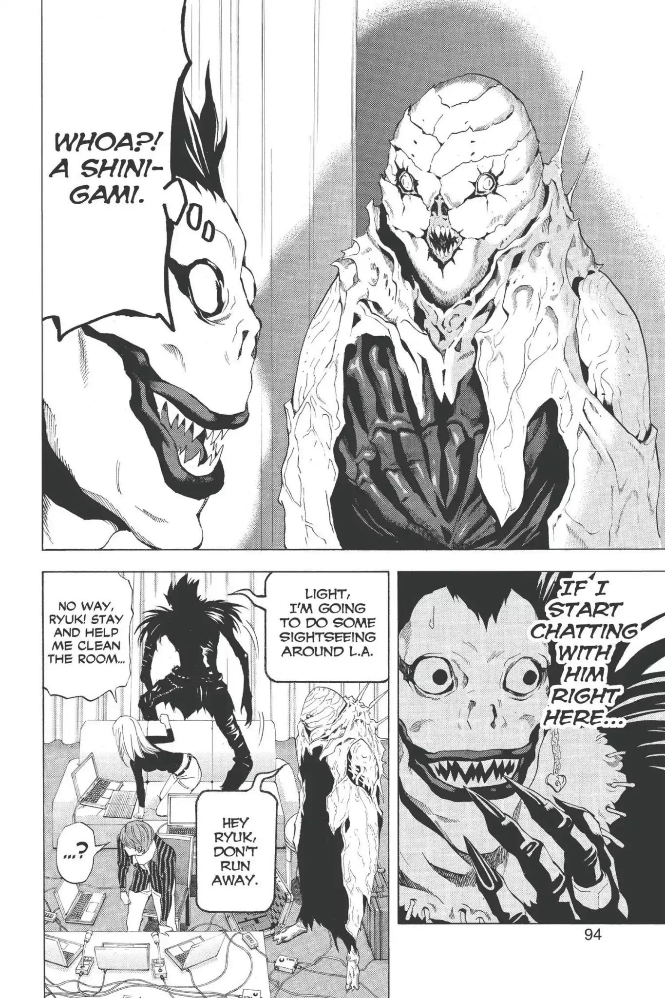 Death Note manga, chapter 65, page 18 of 20