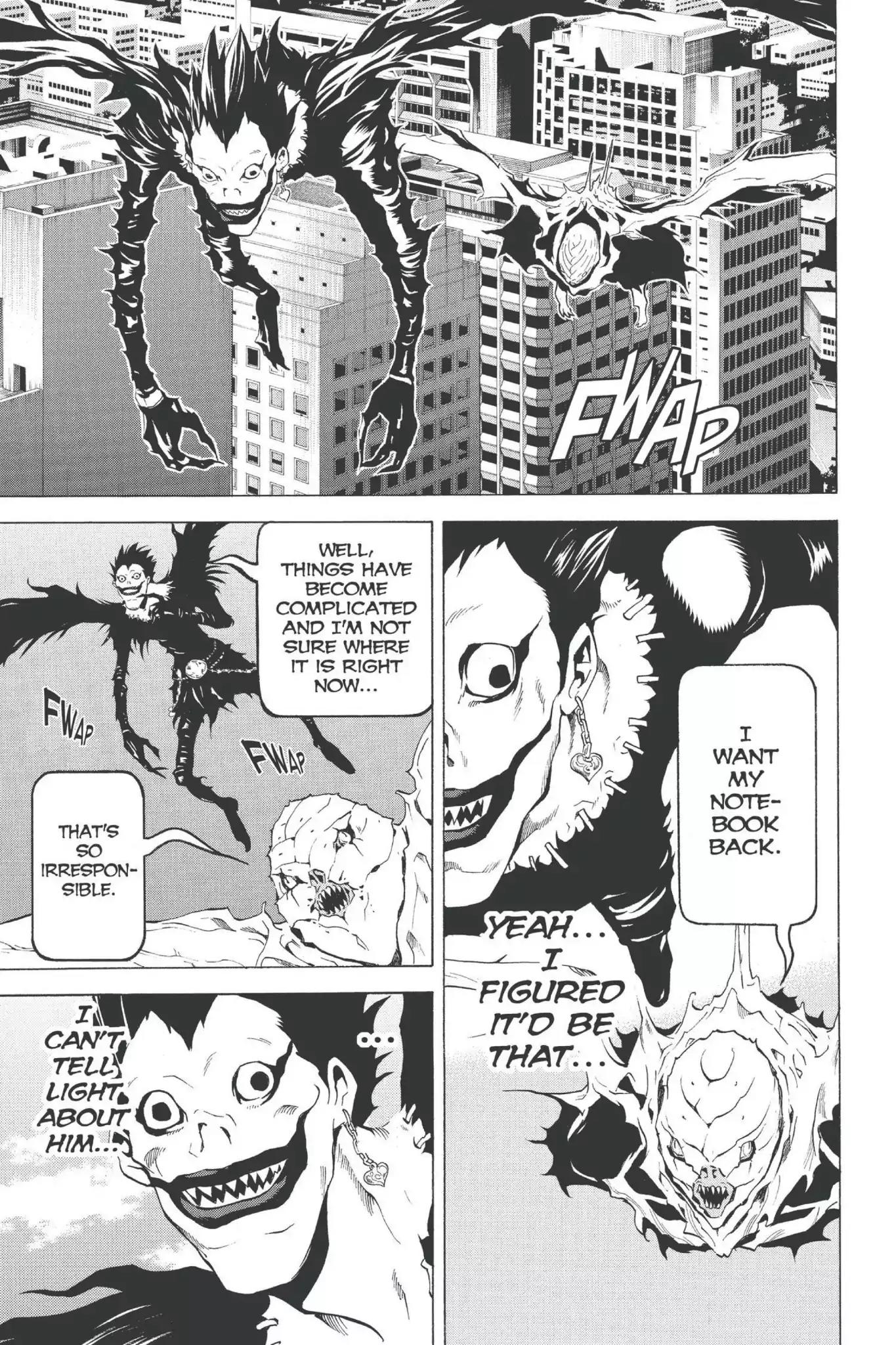 Death Note manga, chapter 65, page 19 of 20