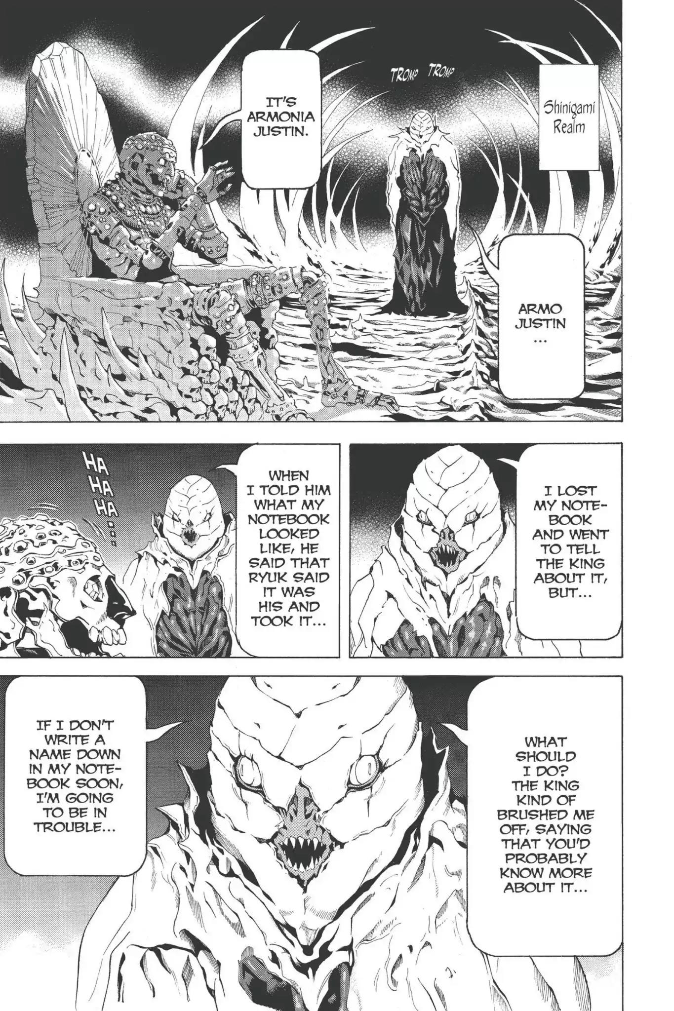 Death Note manga, chapter 65, page 9 of 20