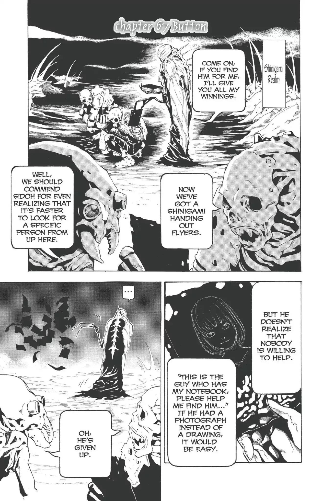 Death Note manga, chapter 67, page 1 of 20