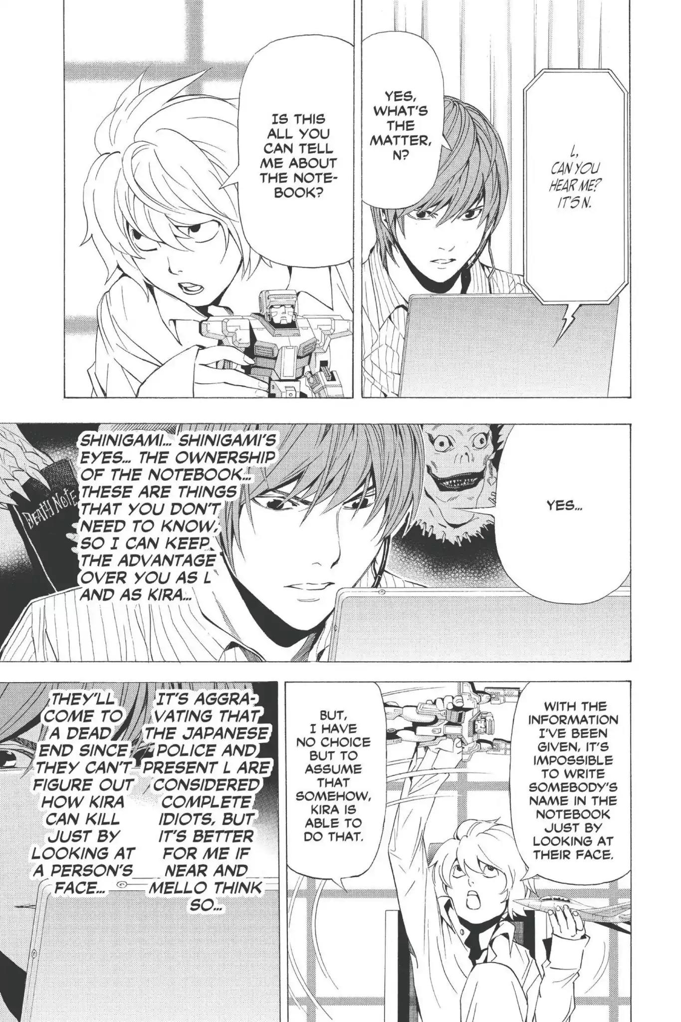 Death Note manga, chapter 67, page 11 of 20